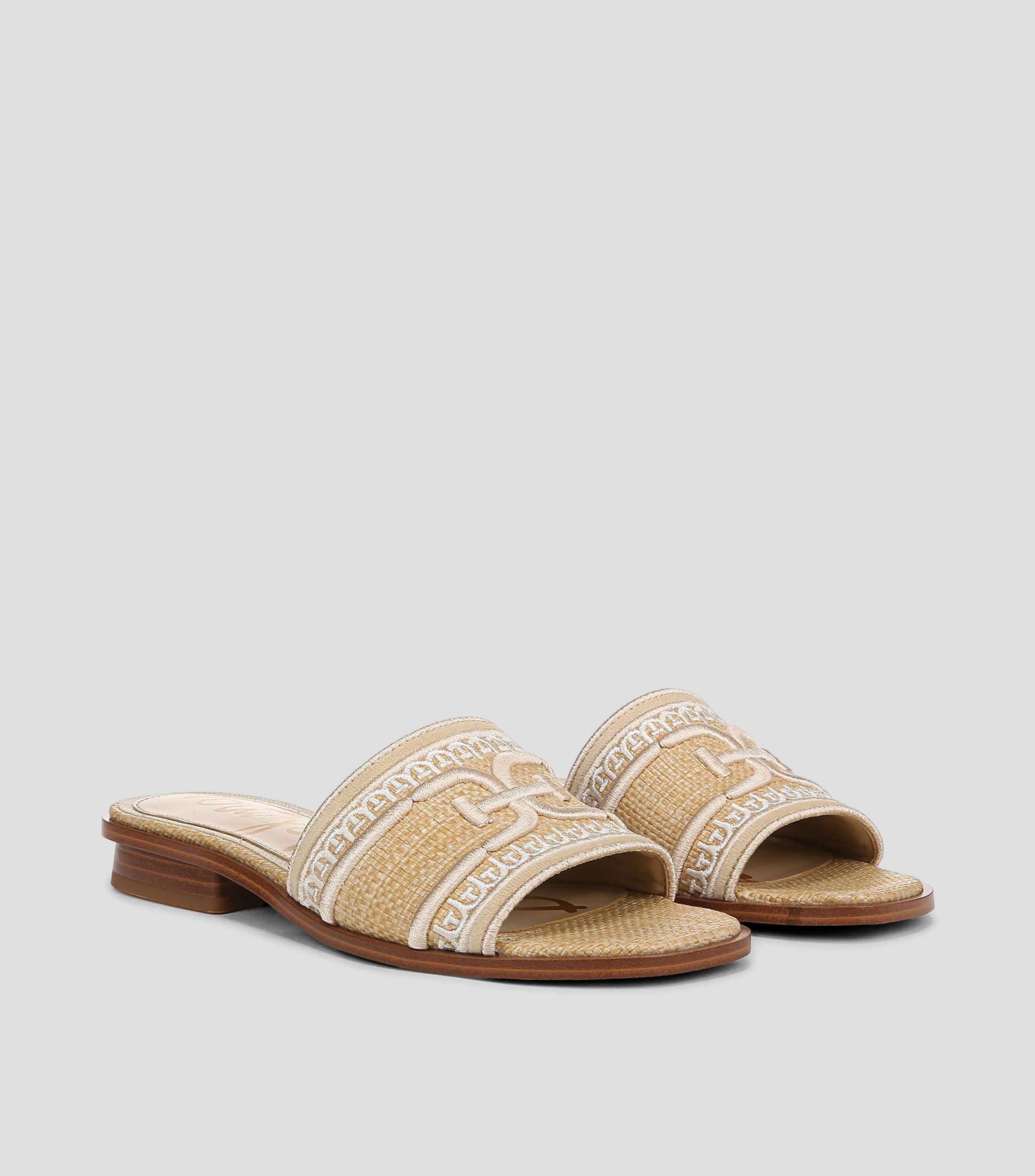 Sandalias con tacón bajo media luna Mujer