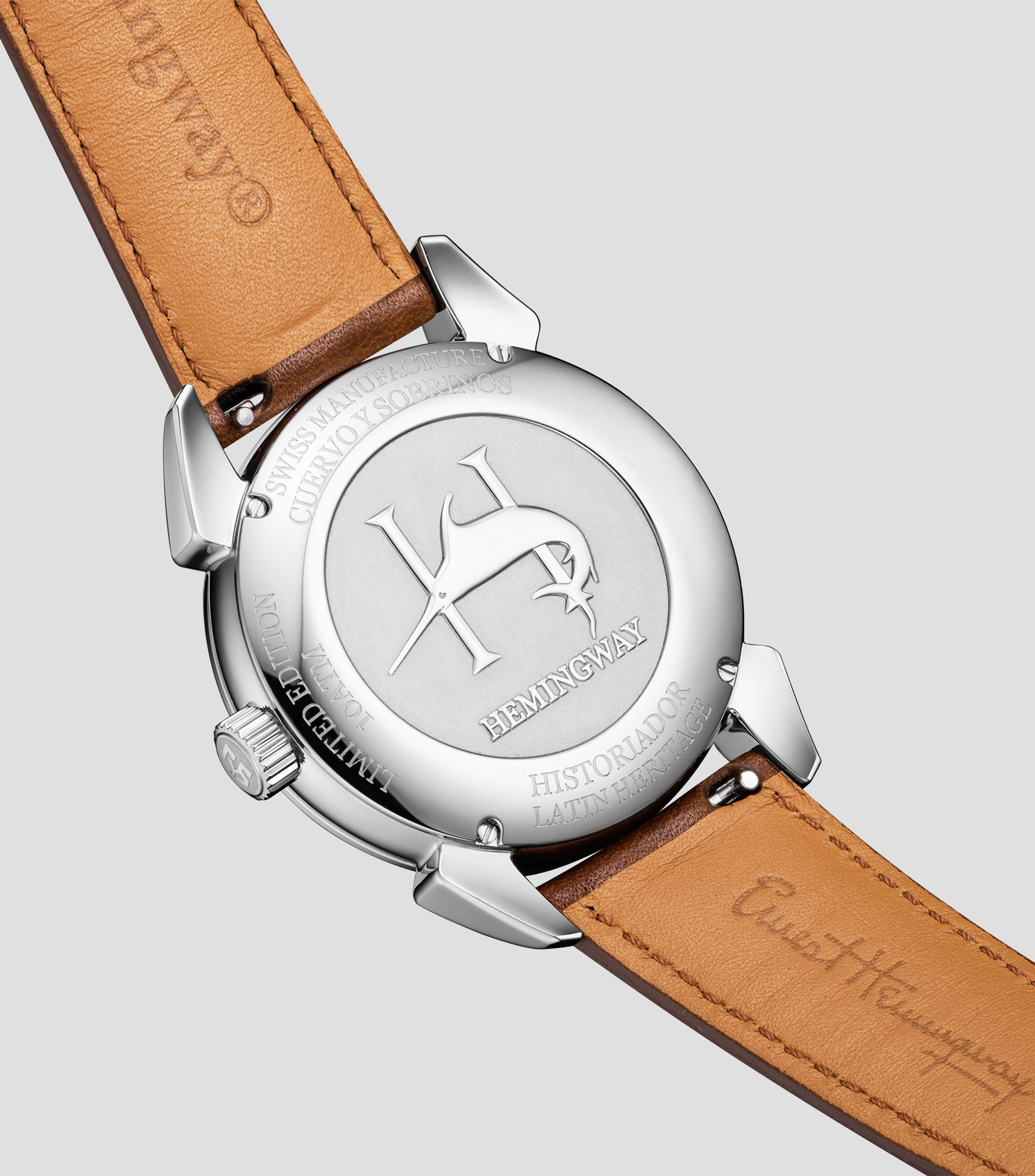 Reloj para Hombre Hemingway Icónico casual plateado