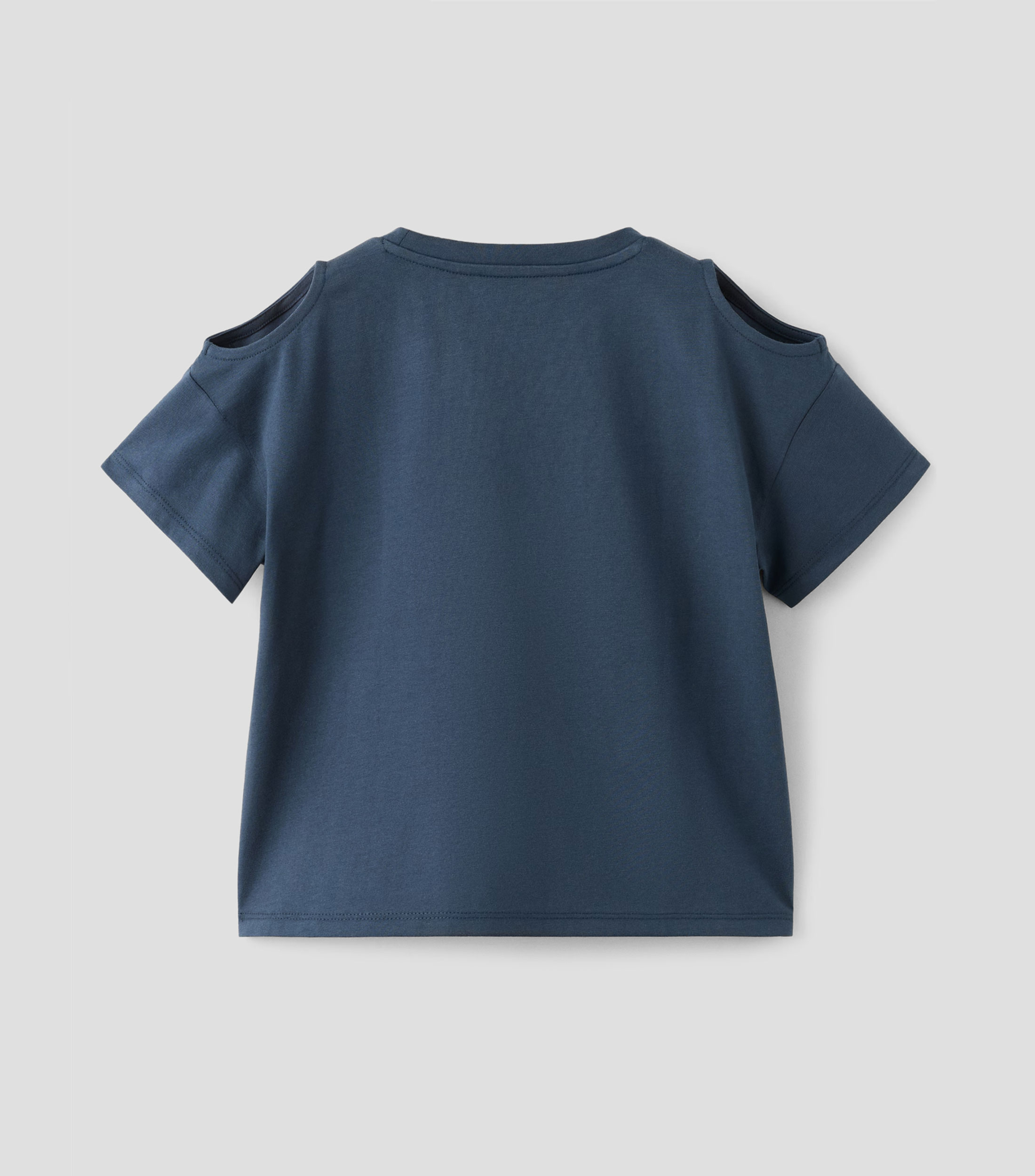 Playera cuello redondo manga corta lisa Niña