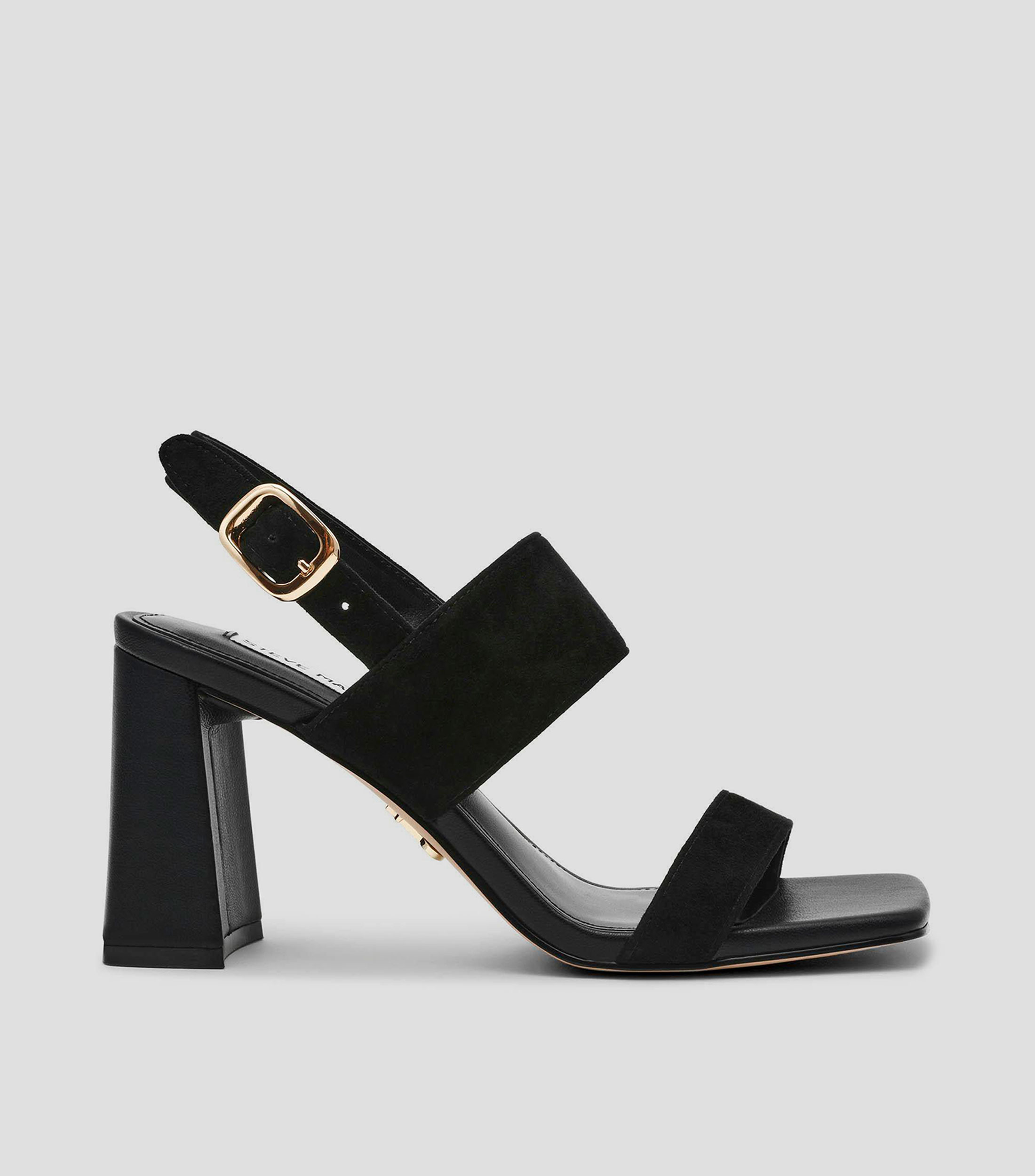 Sandalias con tacón alto cuadrado Mujer