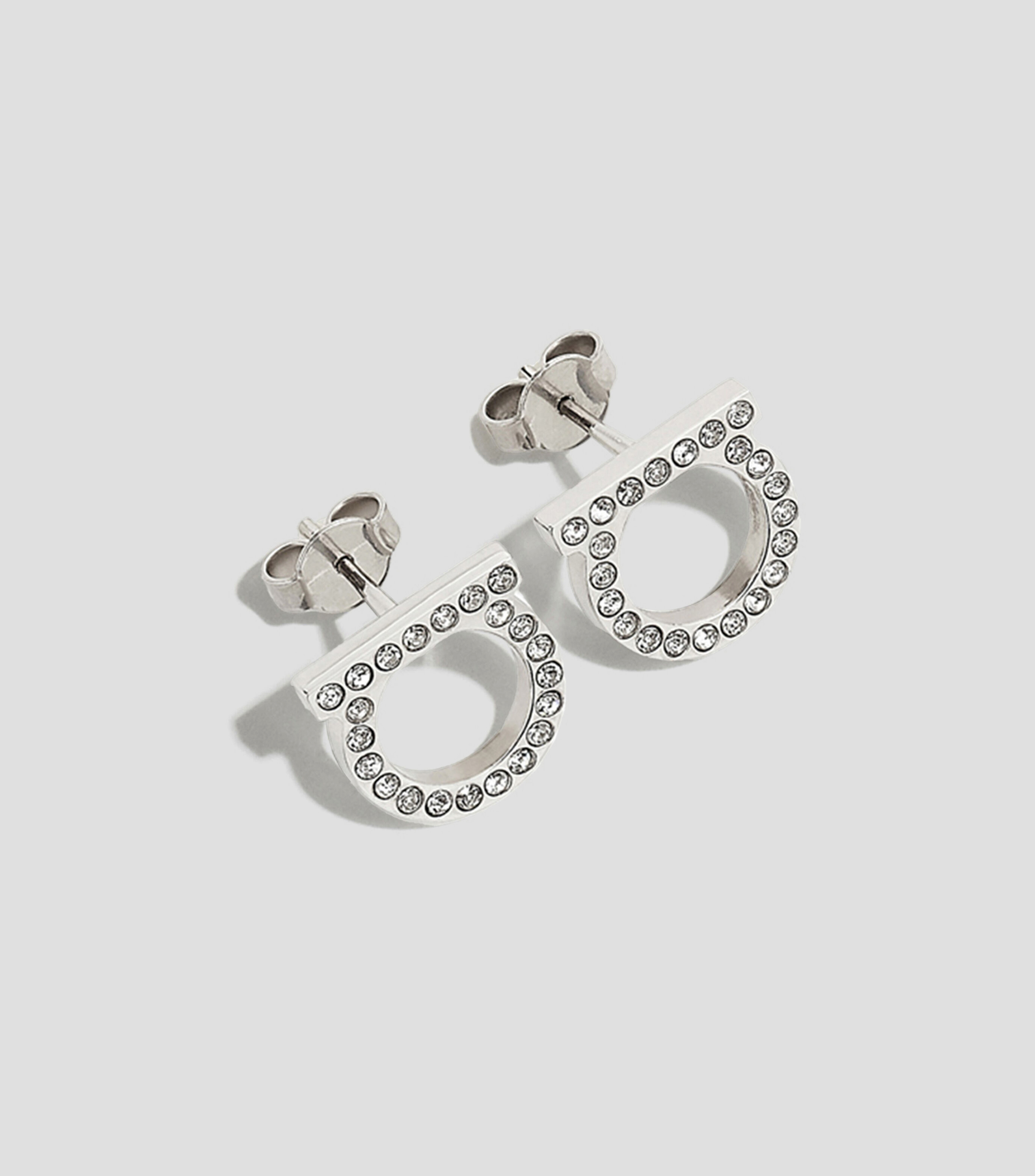Aretes de Gancini con Cristales Mujer