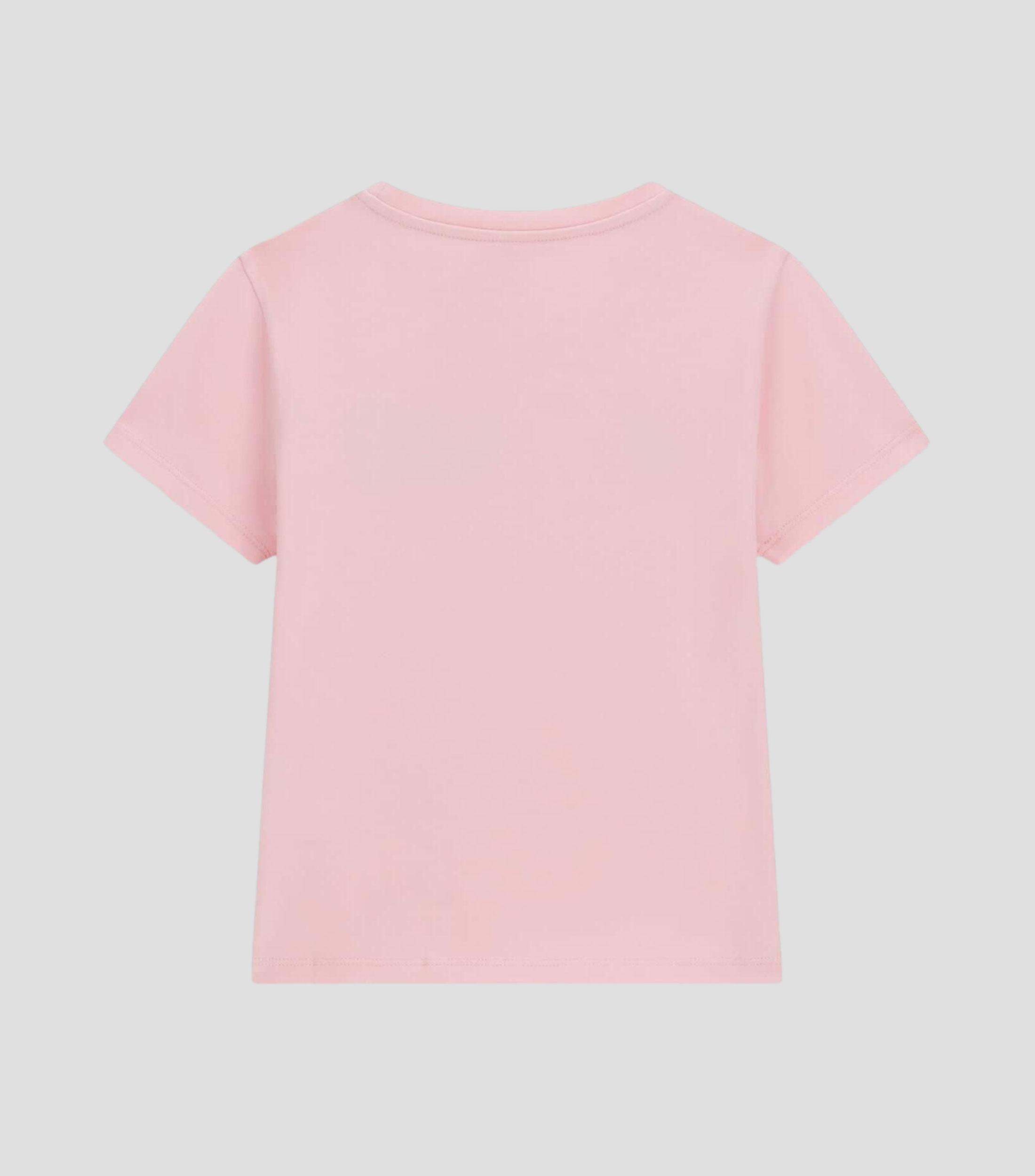 Playera cuello redondo manga corta estampada Niña
