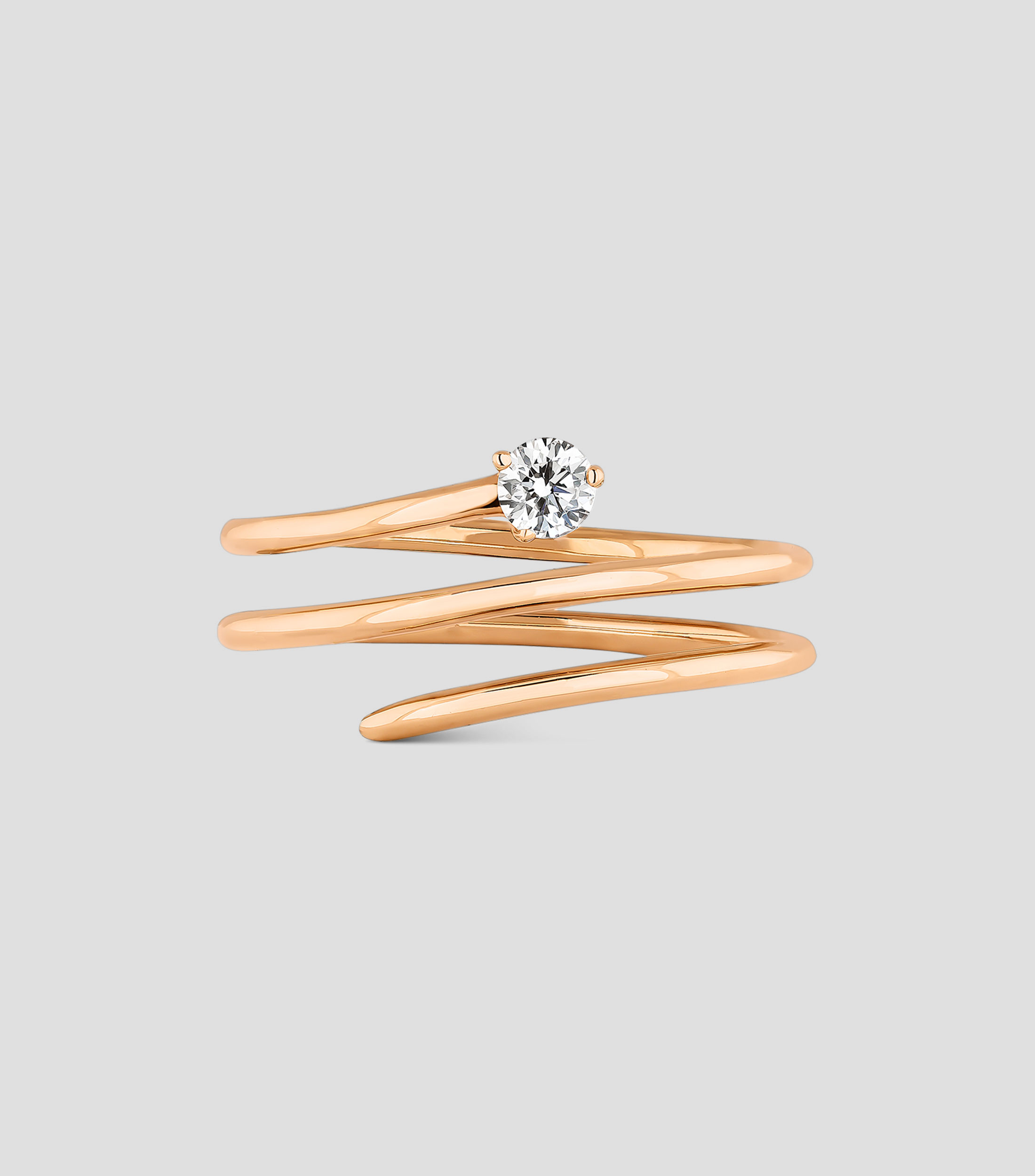 Anillo en oro rosa 18 Kts Idalia Talla 13 Mujer