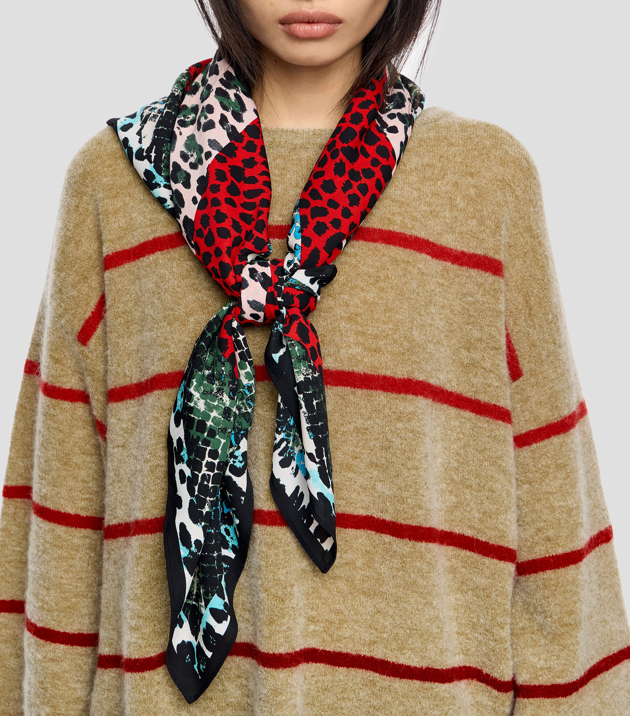 Pañuelo marcos animalprint Mujer