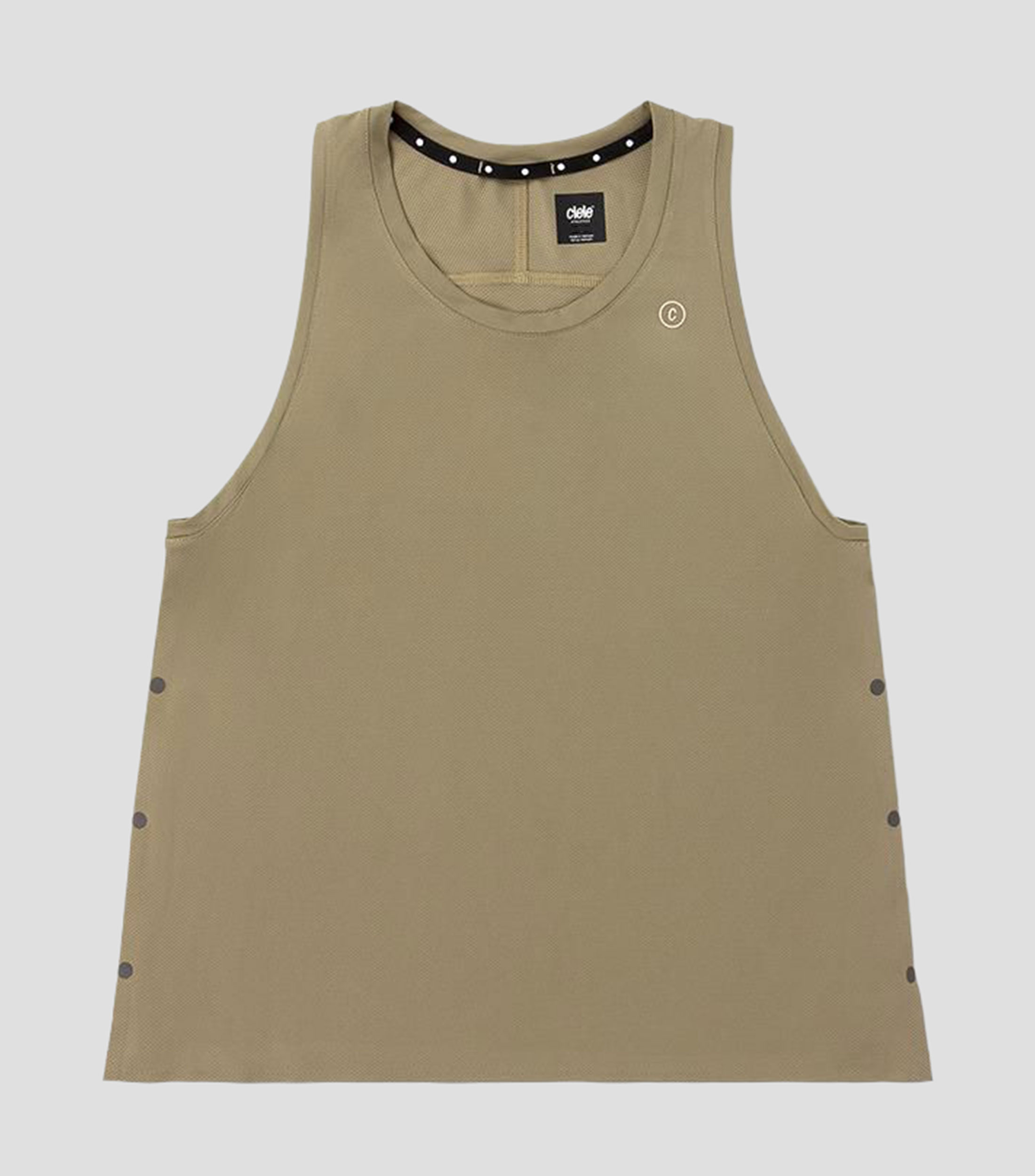 Tank para correr Singlet 2 Canvas cuello redondo sin mangas lisa Mujer
