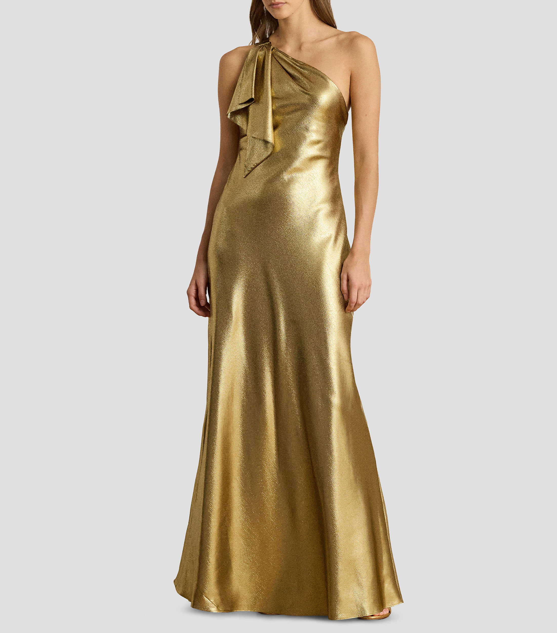 Vestido de fiesta maxi liso Mujer