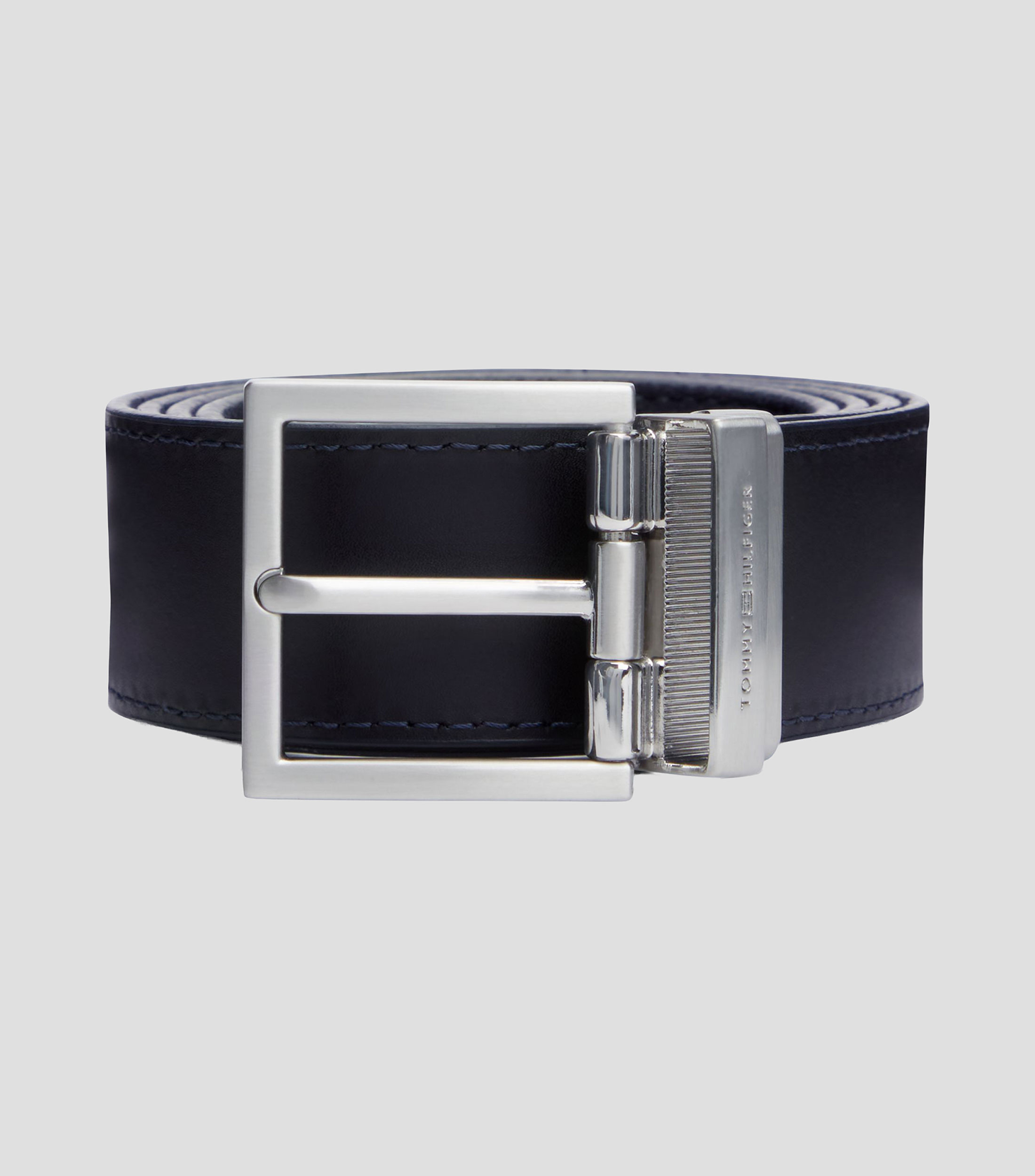 Cinturón reversible en piel casual Hombre