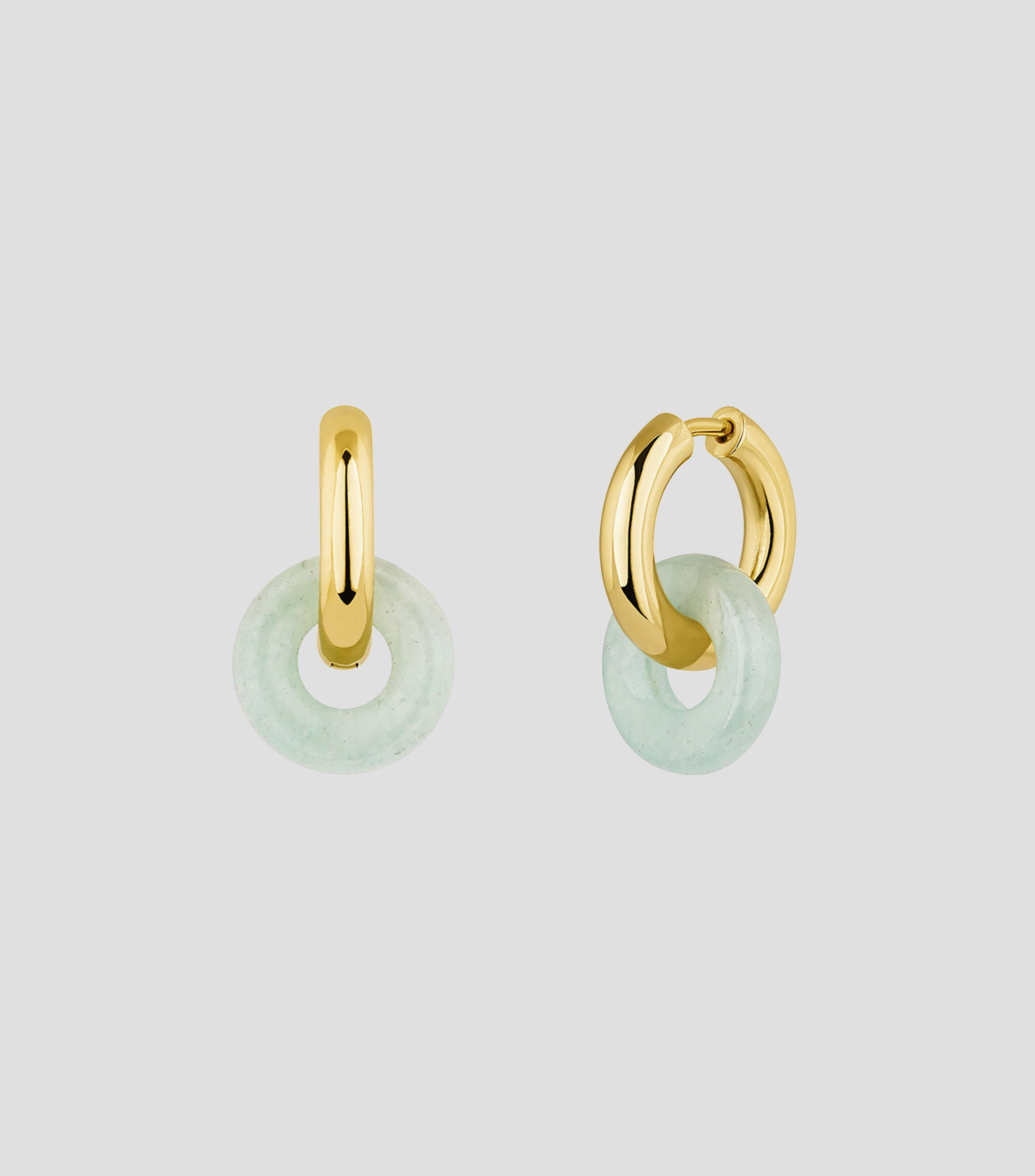 Aretes Donkie Green en Plata .925 Mujer