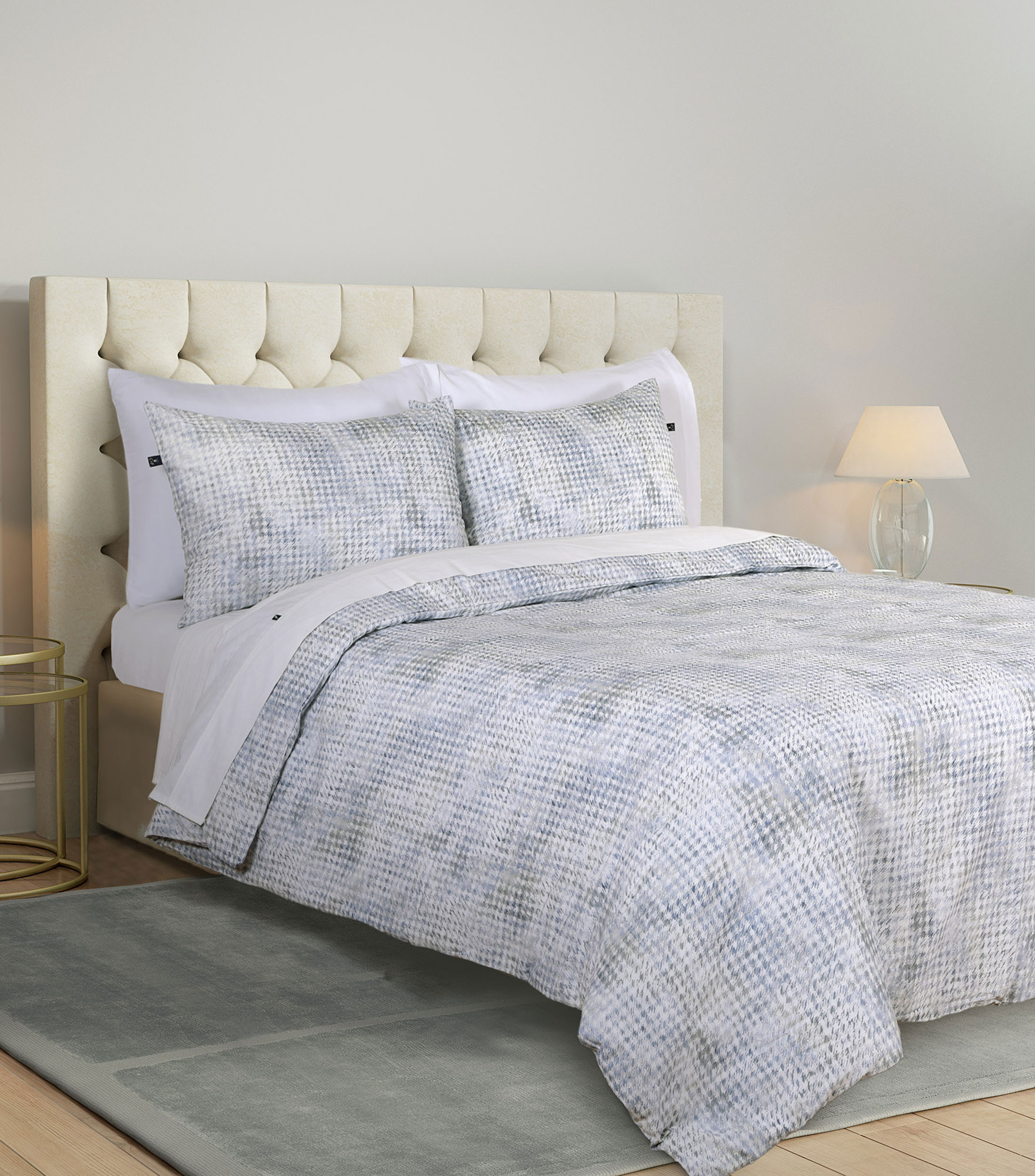 Juego de Funda para Duvet Full Queen en Algodon Balfour Azul