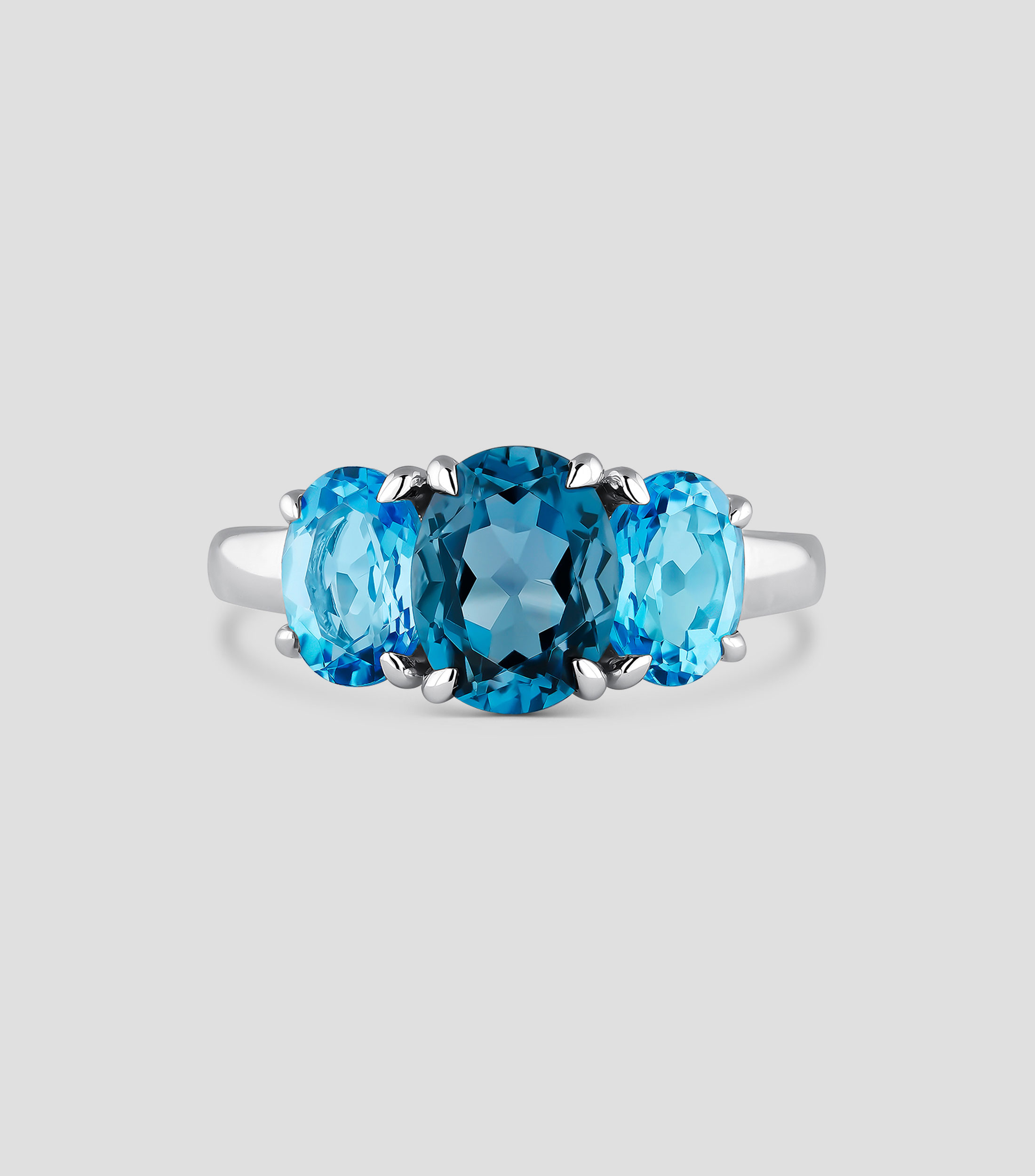 Anillo en Plata con Topacios Utopian Mujer