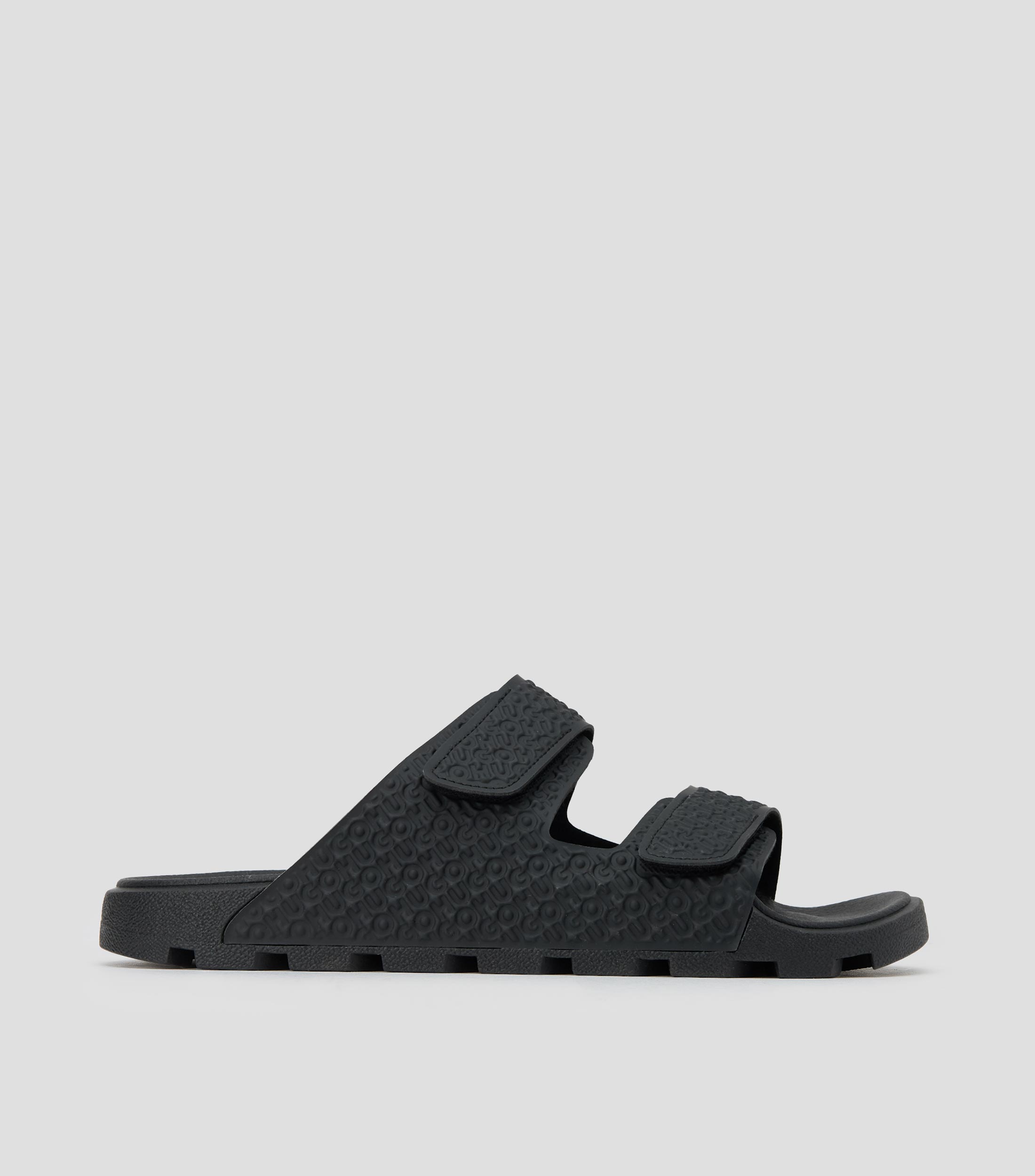 Sandalias con monograma y tiras de cierre por contacto Hombre