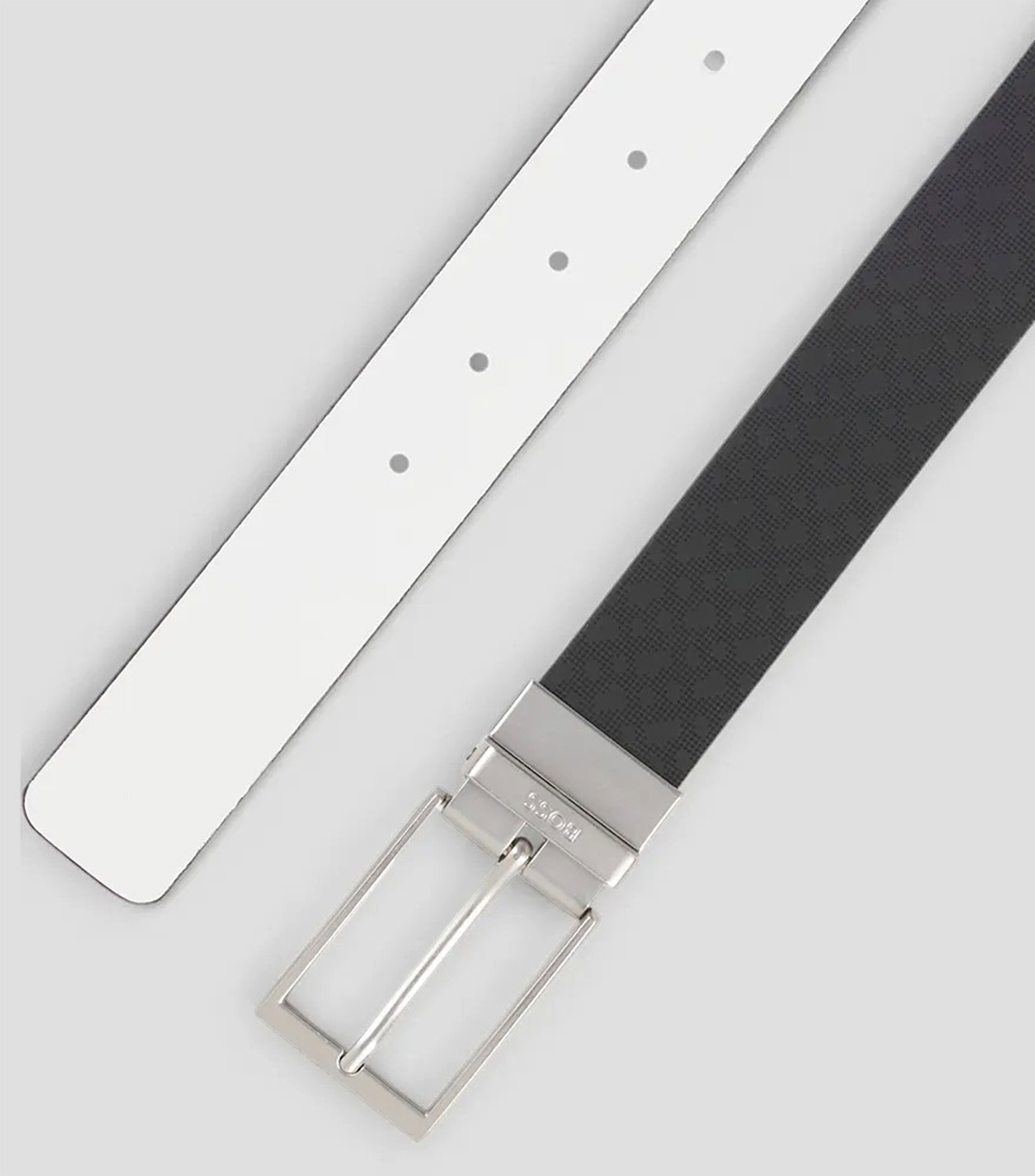 Cinturón reversible de piel italiana Hombre
