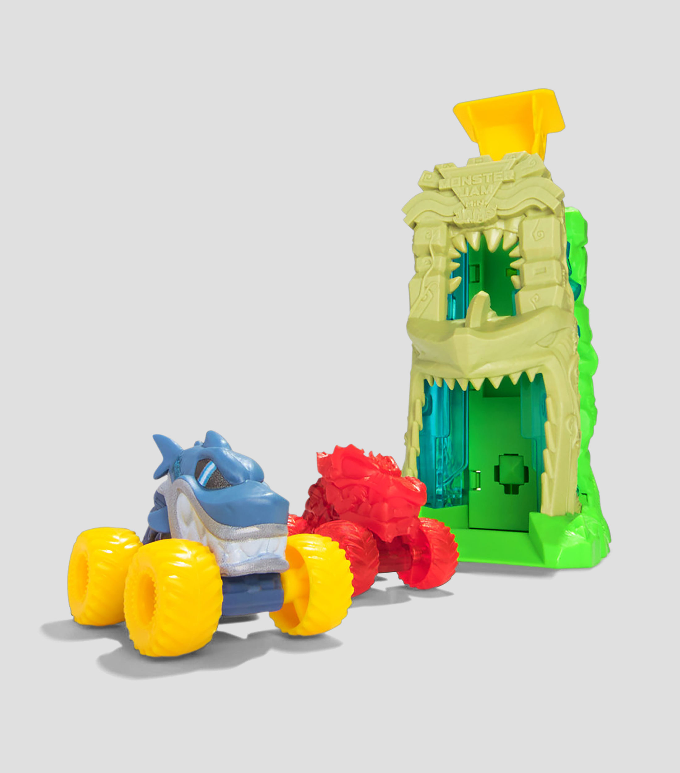 Playset Monster Jam Mini Jams Megalodon Jungle Blaster