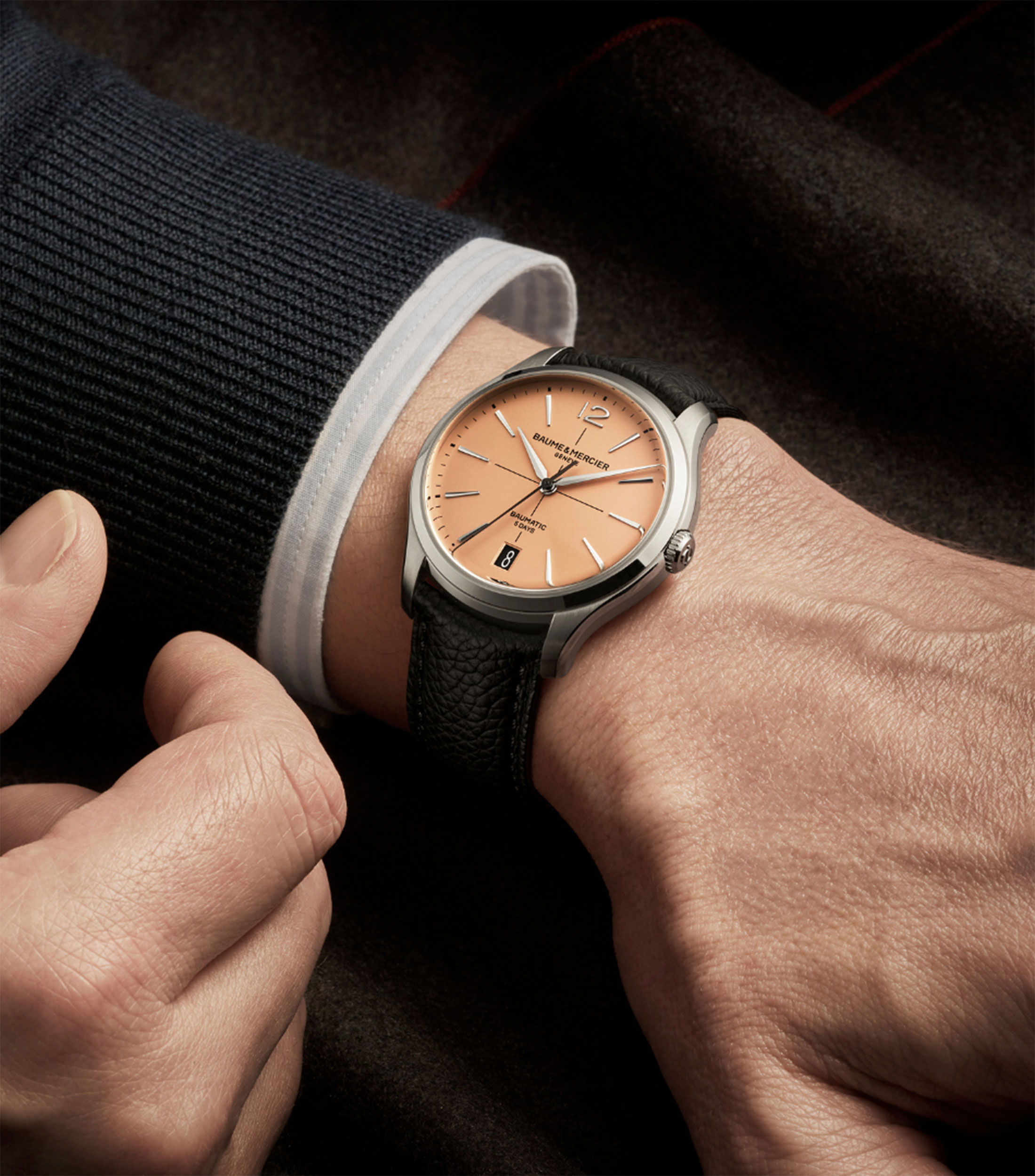 Reloj para hombre Clifton casual, plateado