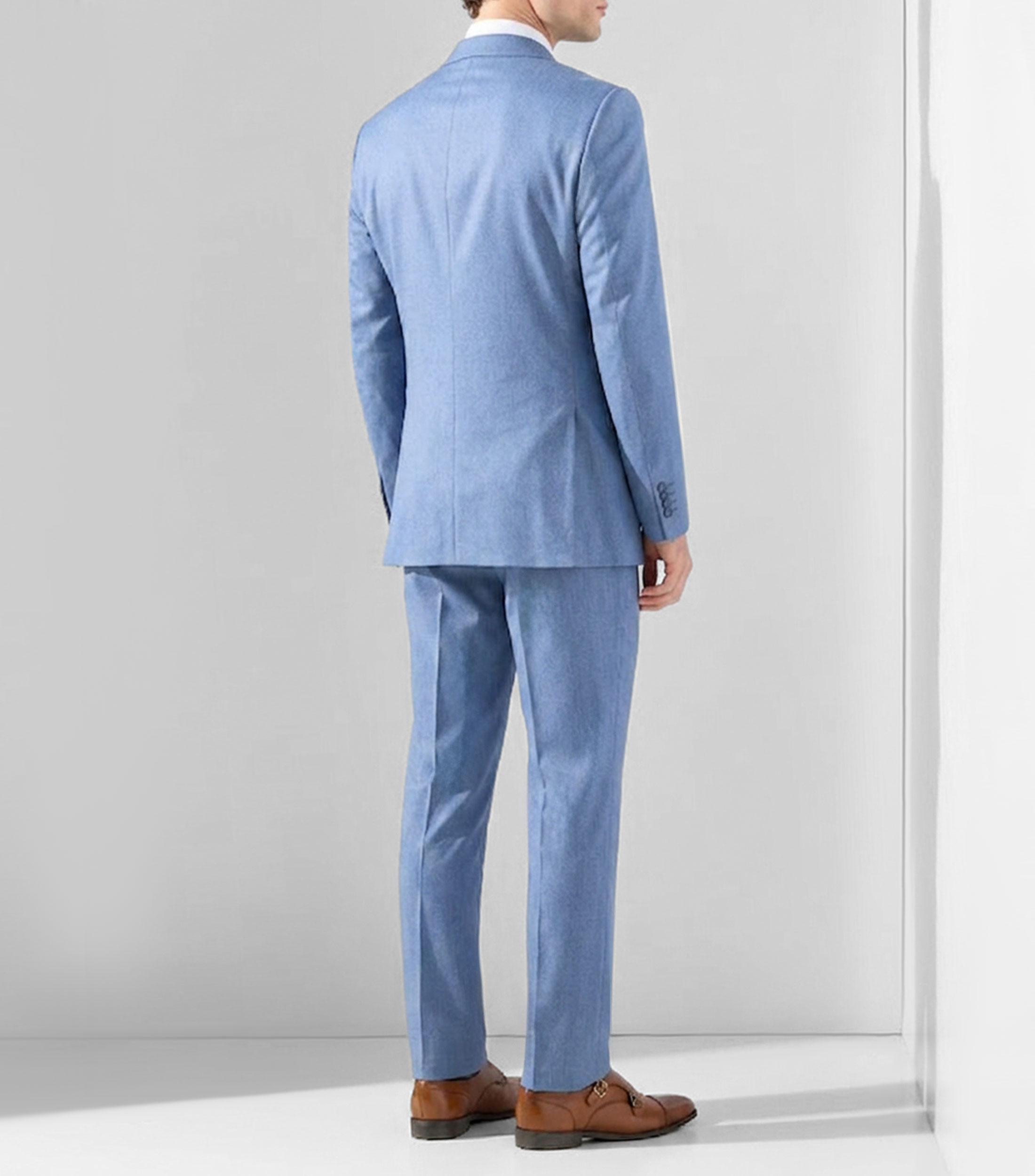 Traje 3 Piezas de corte regular jaspeado Hombre
