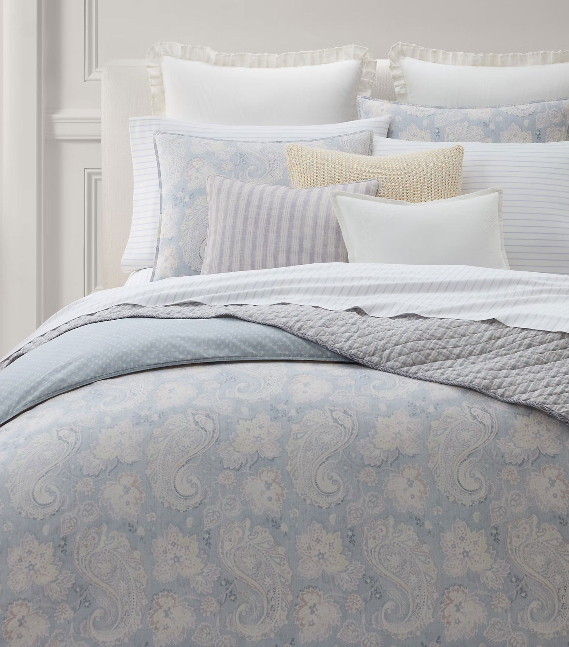 Edredón King Size en Algodón Leight Blue