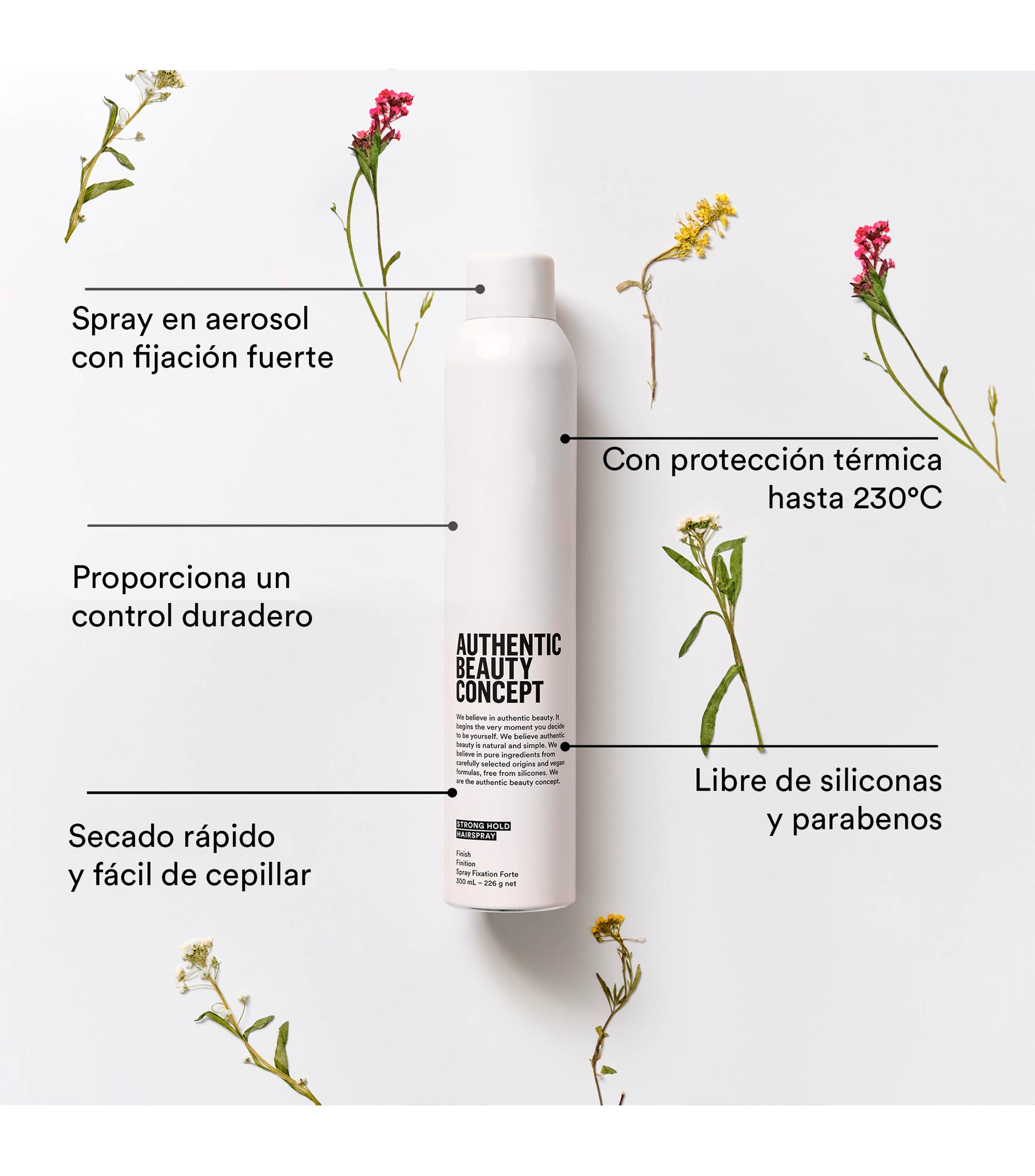 Strong Hold Hairspray, 300 ml
