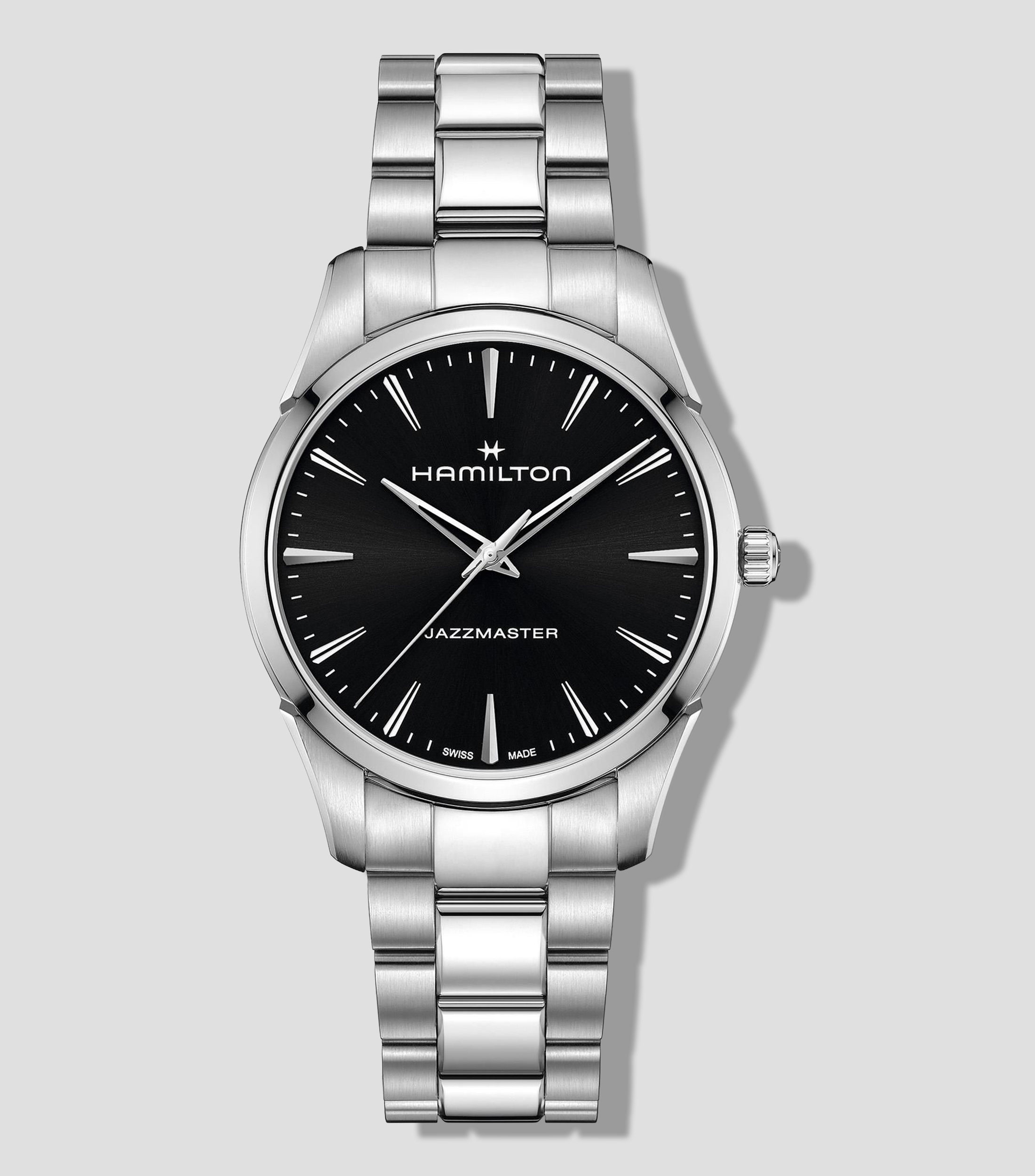 Reloj Unisex Jazzmaster Quartz casual, Plateado