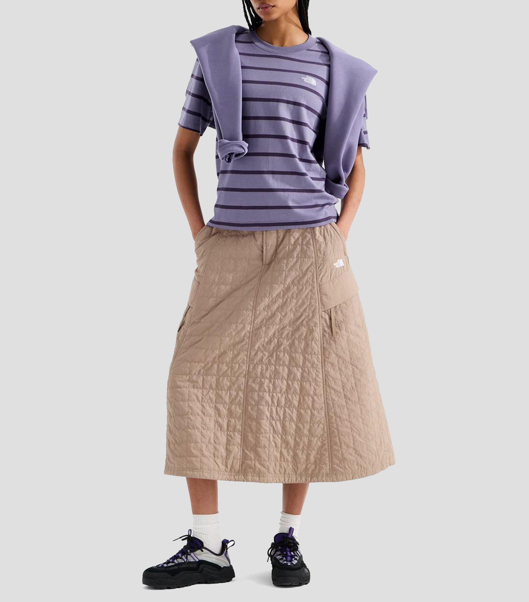 Playera Vista Stripe Short Mujer