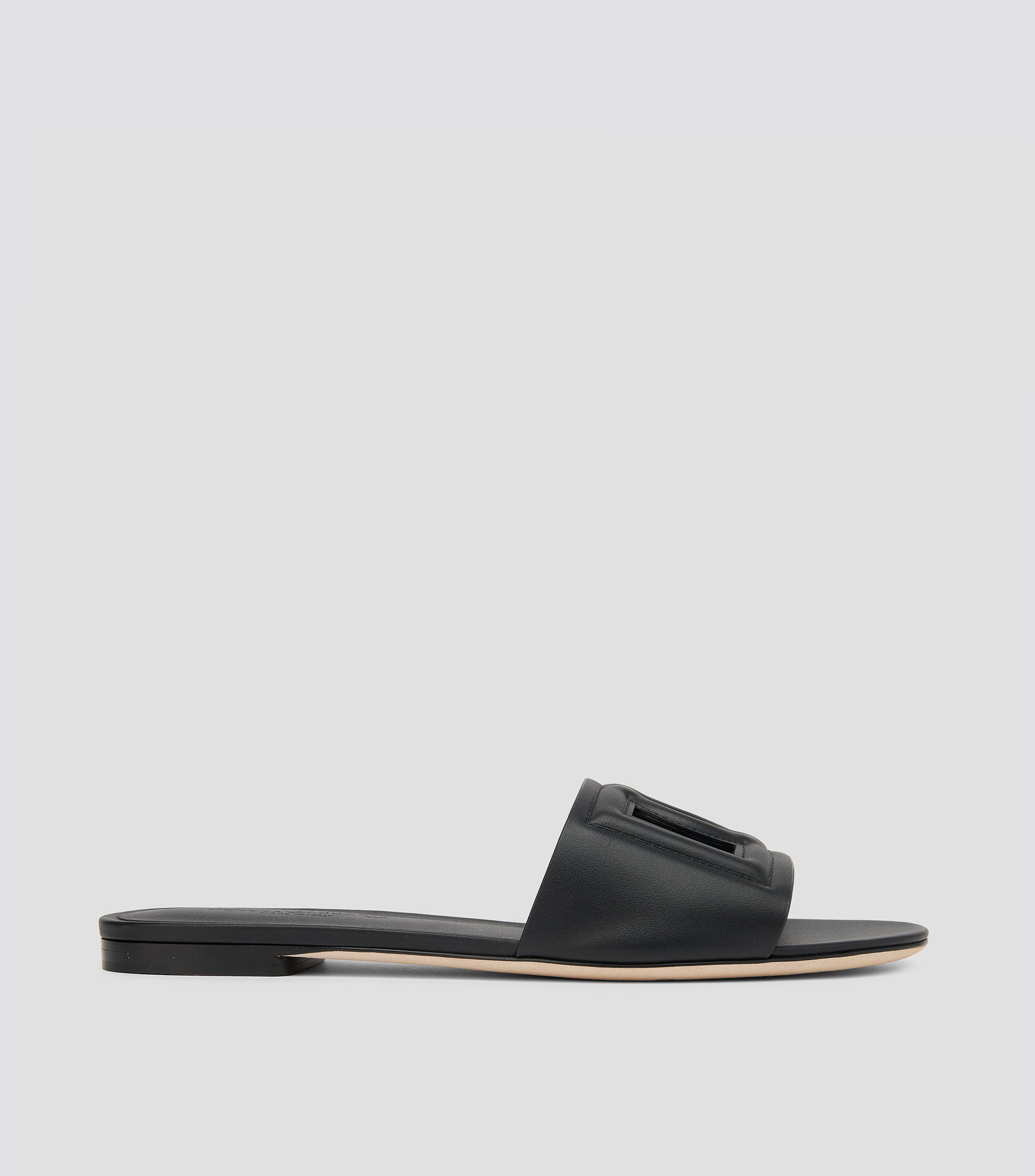 Sandalias planas en piel Mujer