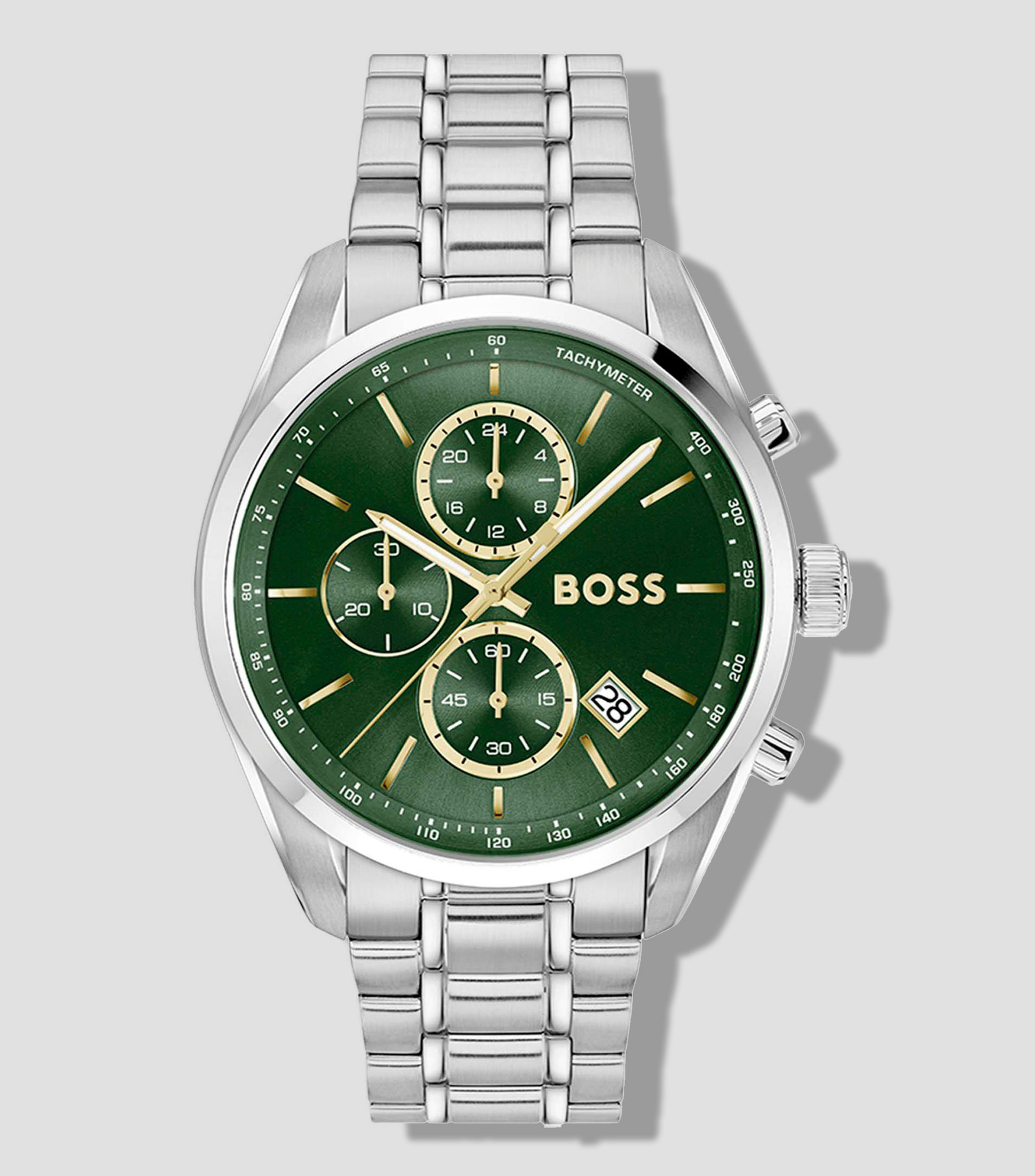 Reloj para Hombre Grand Prix Casual Verde, Plateado