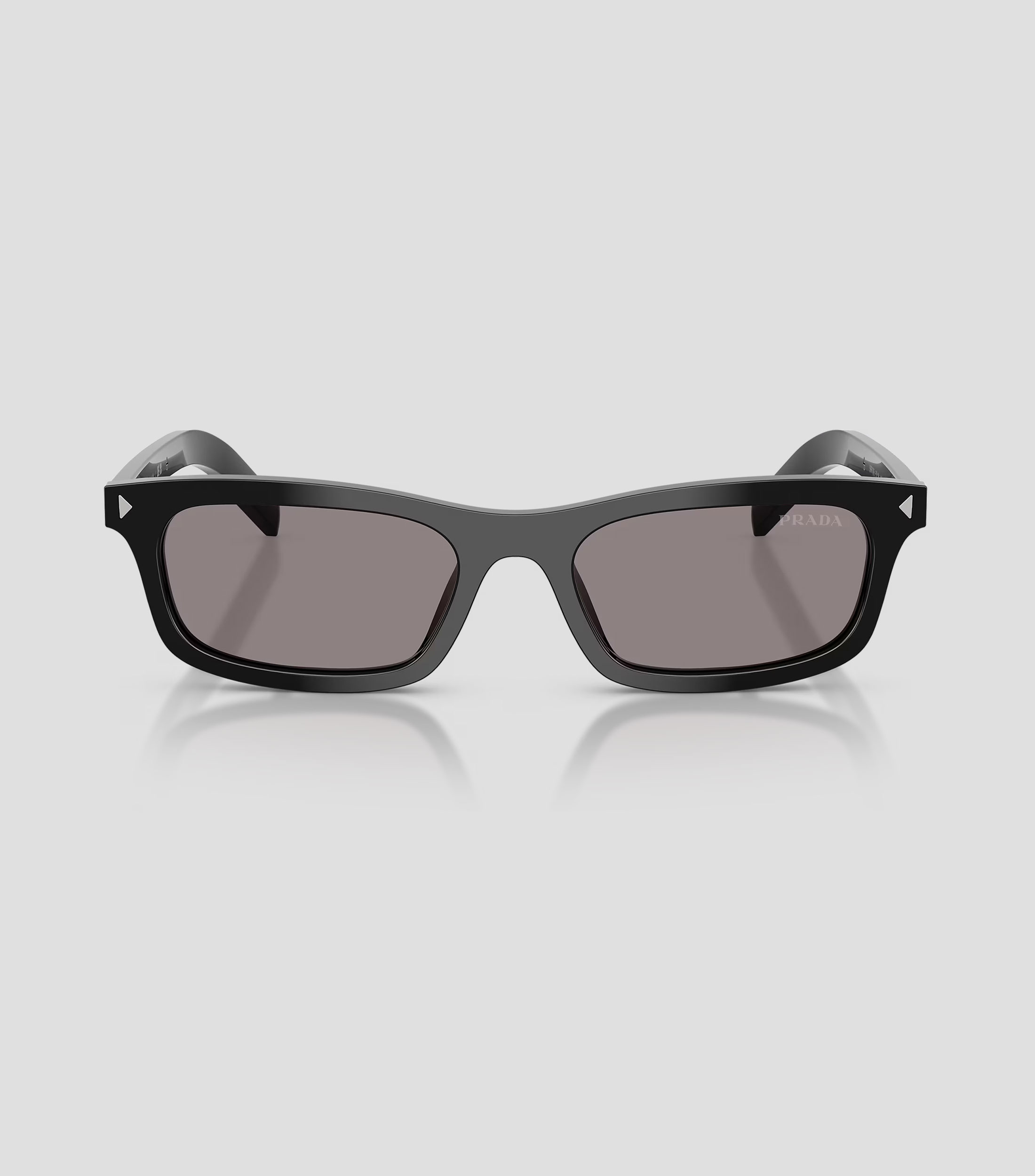 Lentes de sol rectangulares negros Mujer