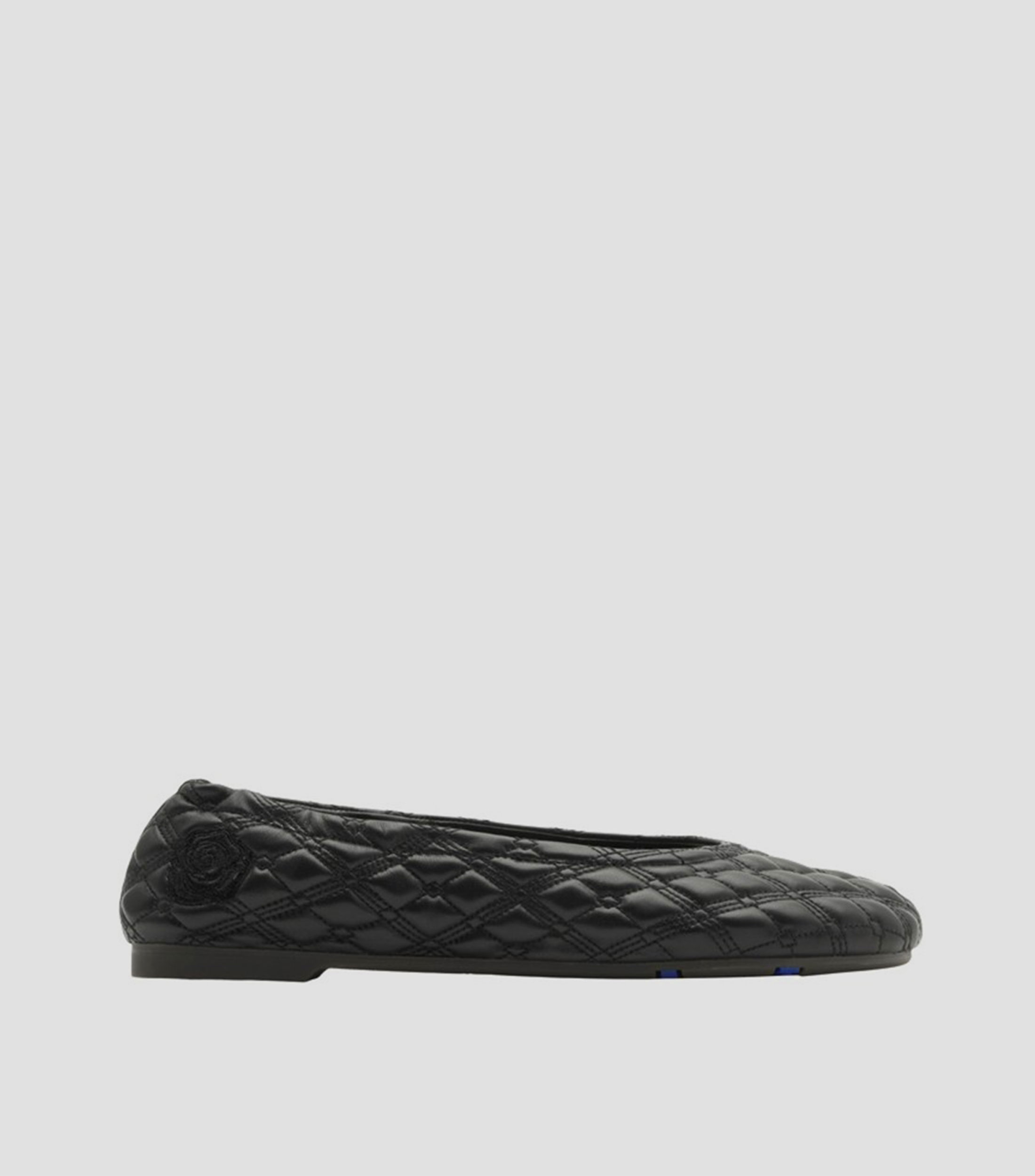Flats Sadler en piel capitonado Mujer