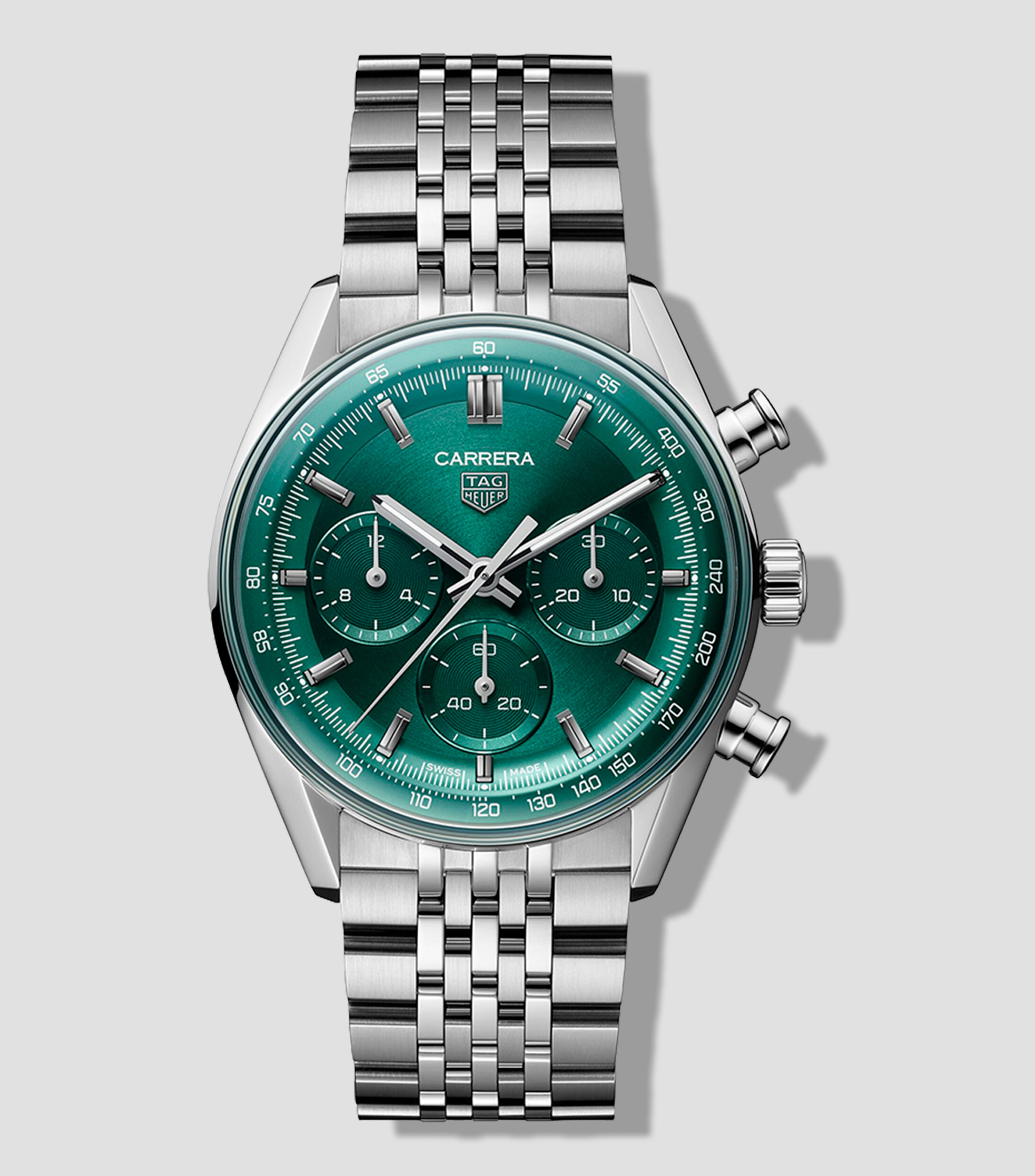 Reloj para hombre Carrera Chronograph Casual Plateado