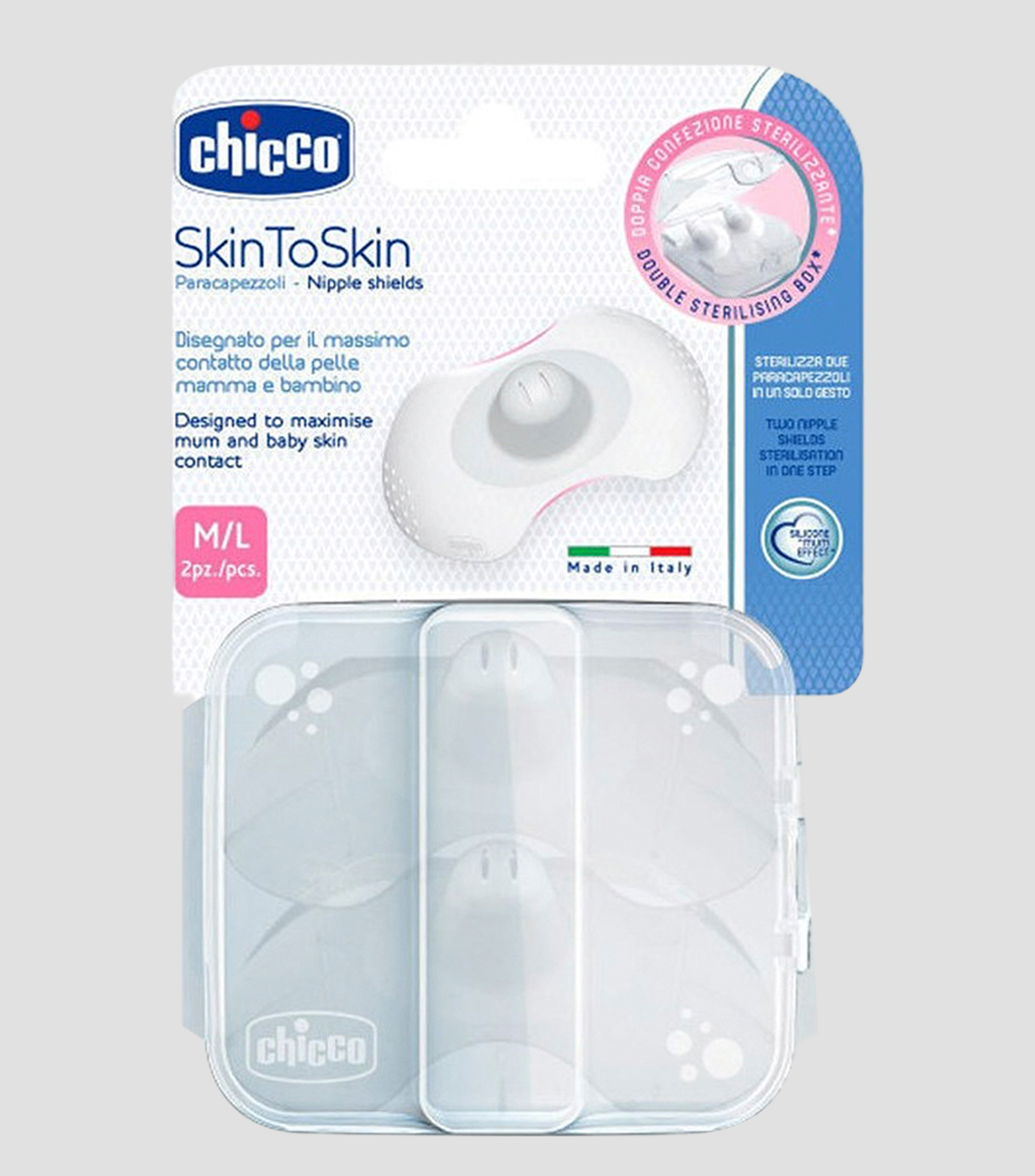 Chicco Pezoneras protectoras de silicón Skin to Skin