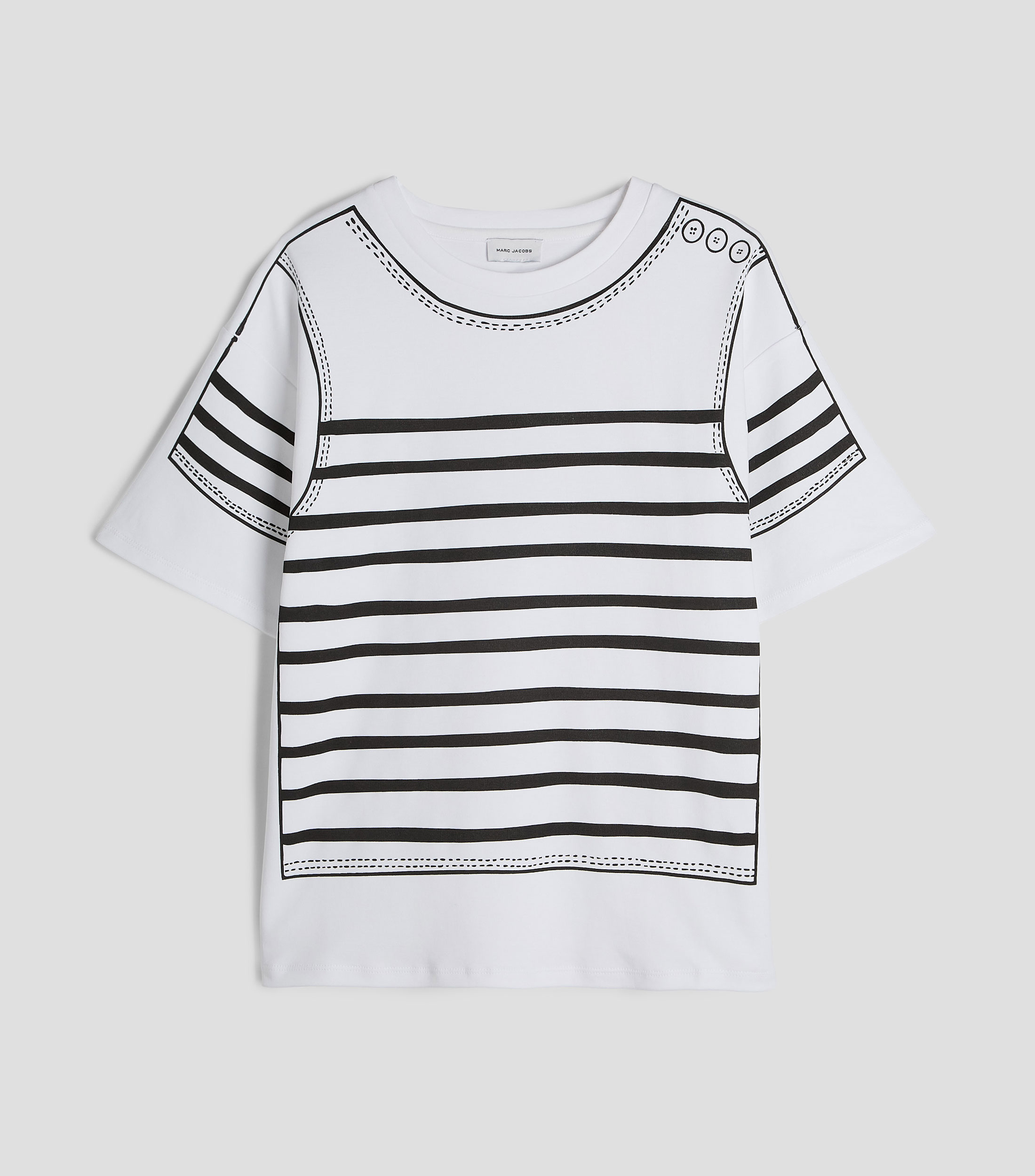 Playera cuello redondo manga corta estampada Niña