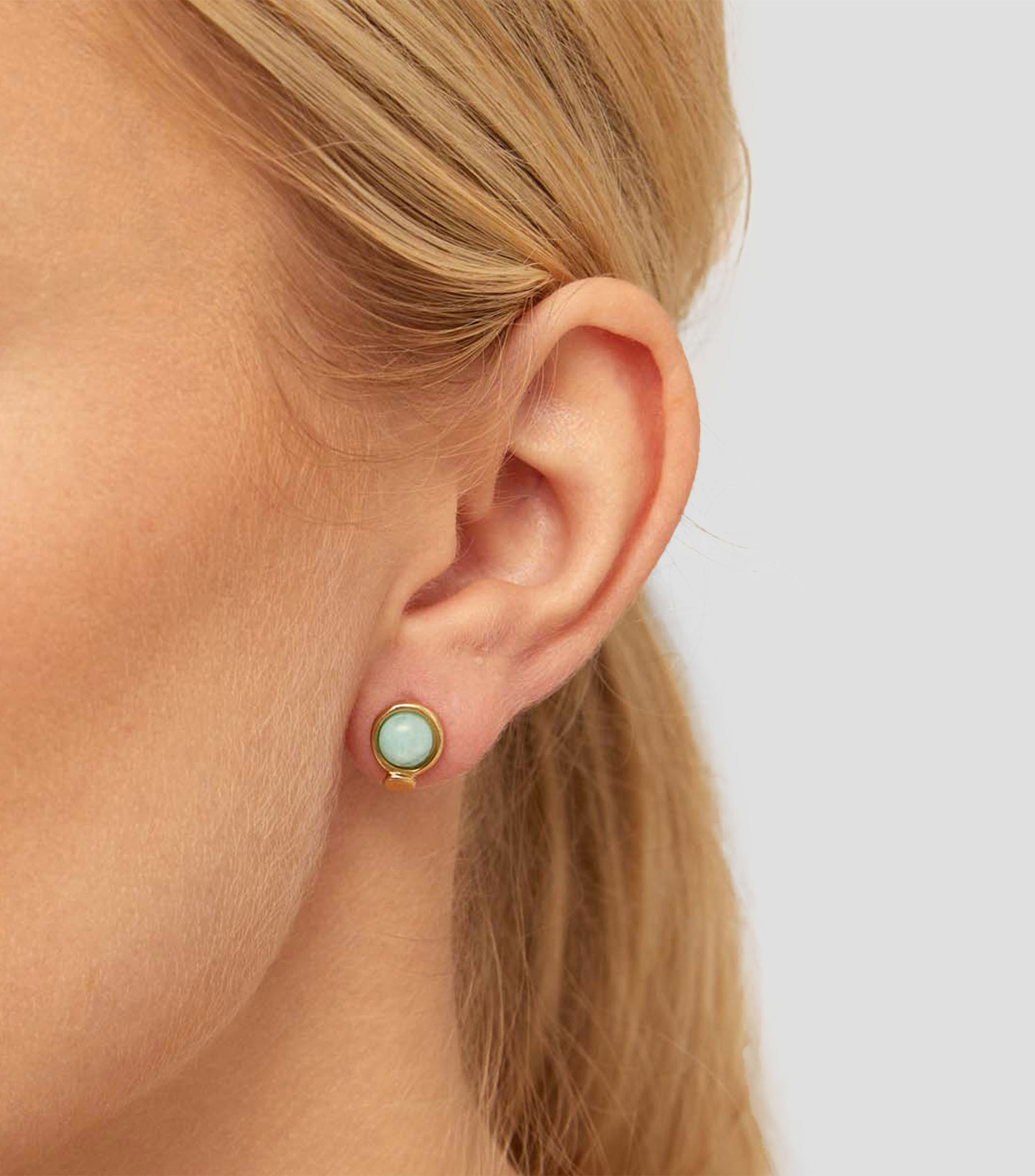 Arete con cristal Unisex