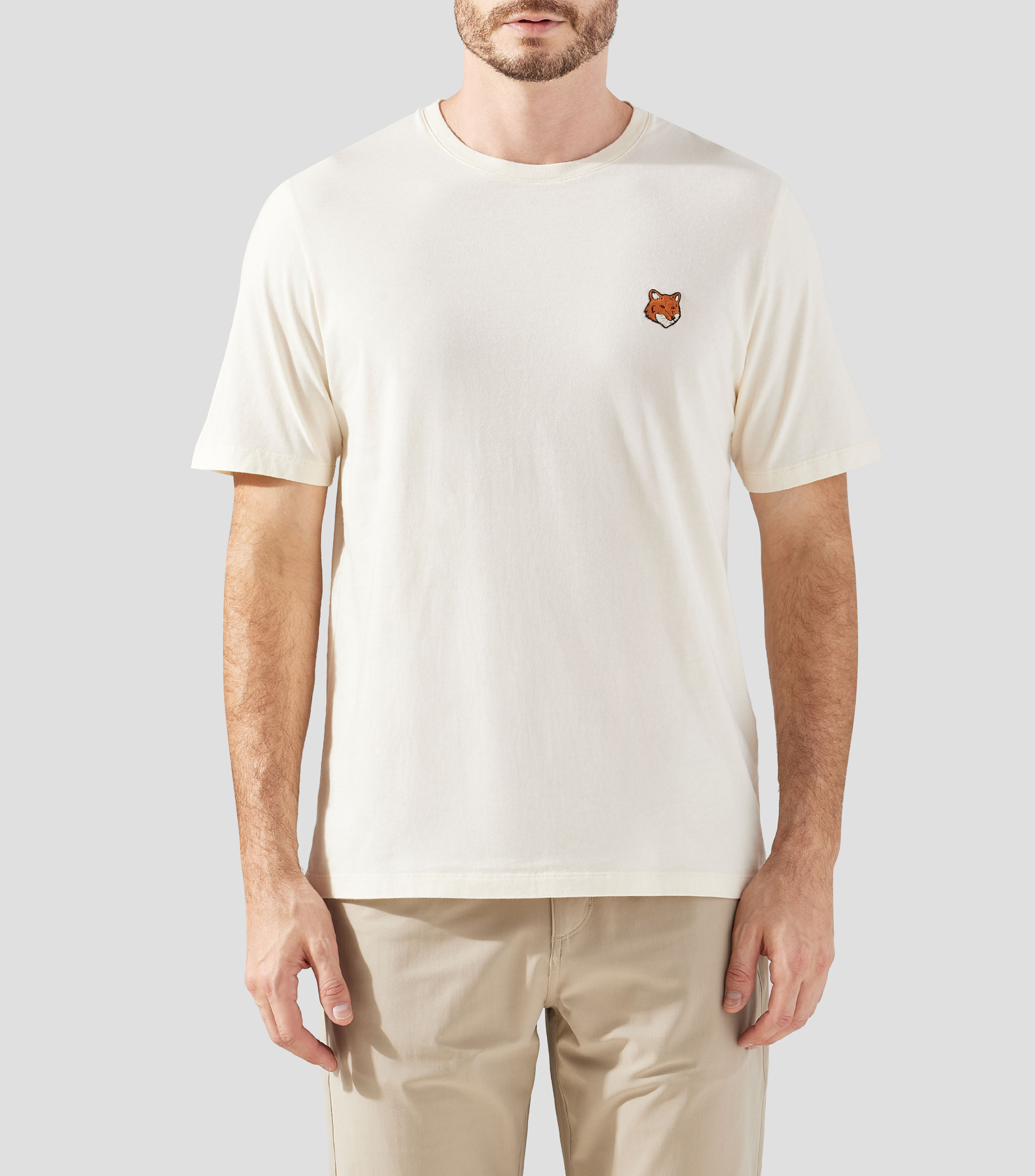 Playera cuello redondo manga corta lisa Hombre