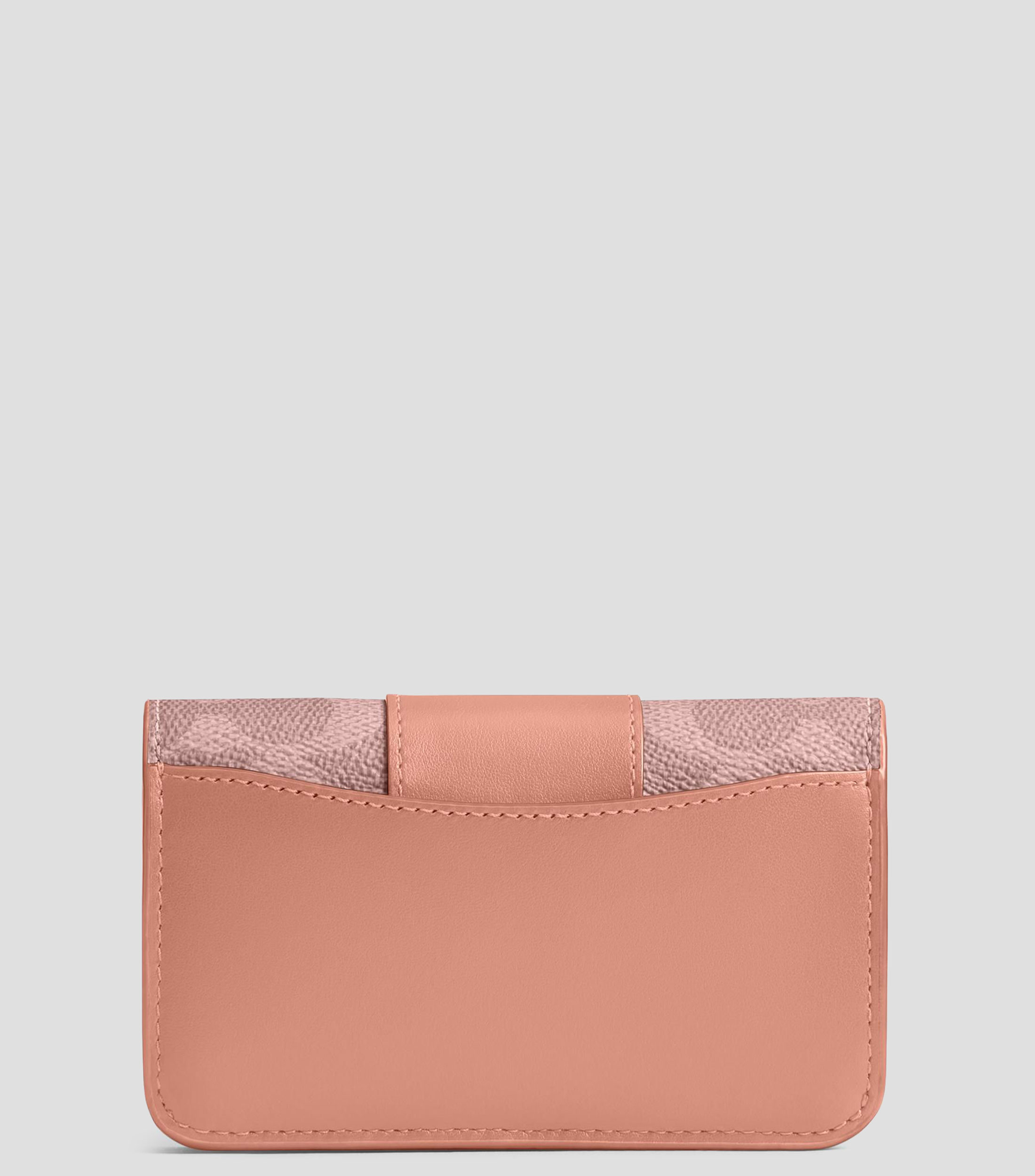 Tarjetero en cuero Essential estampado Mujer