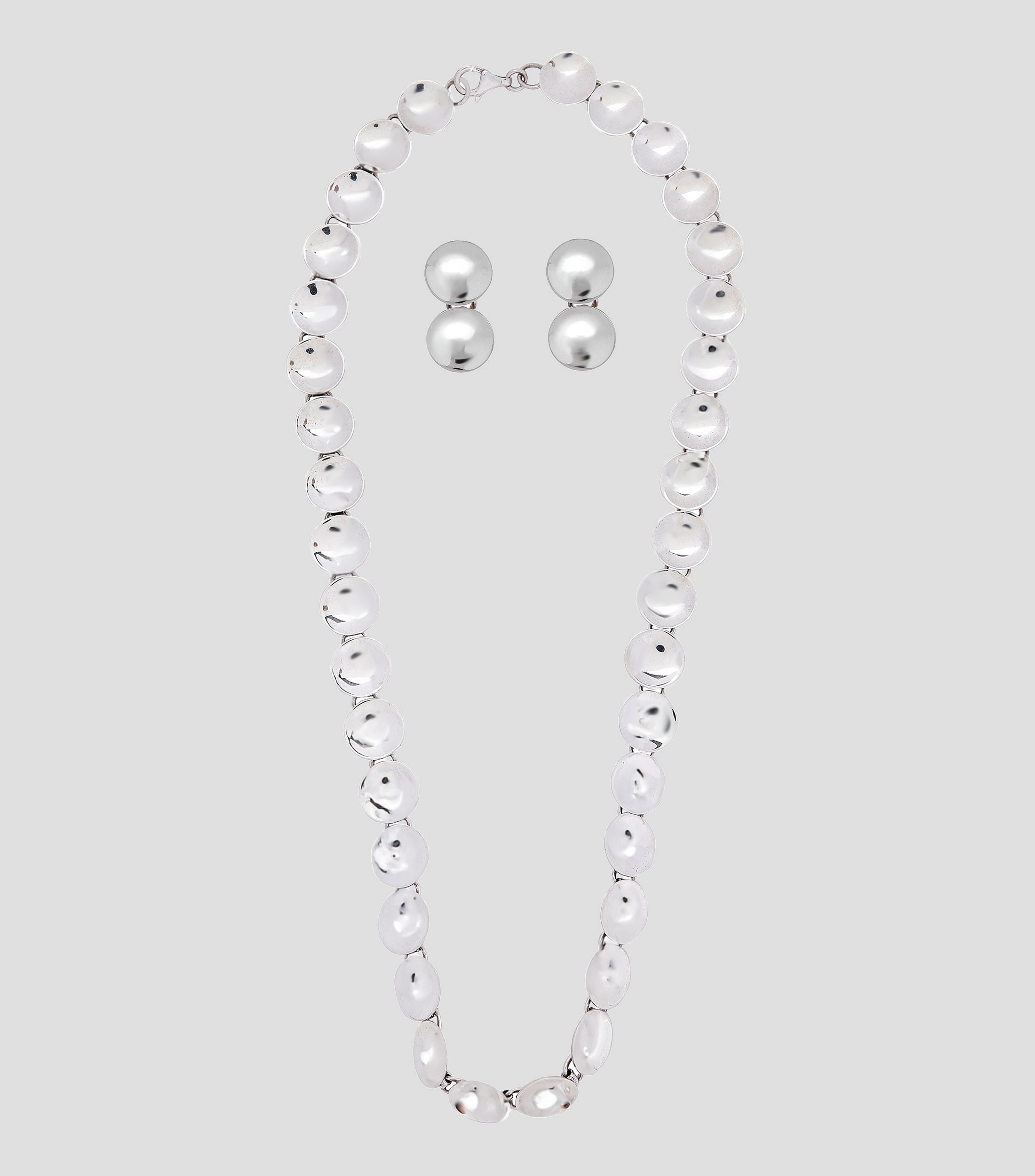 Set de collar y aretes en plata .925 Mujer