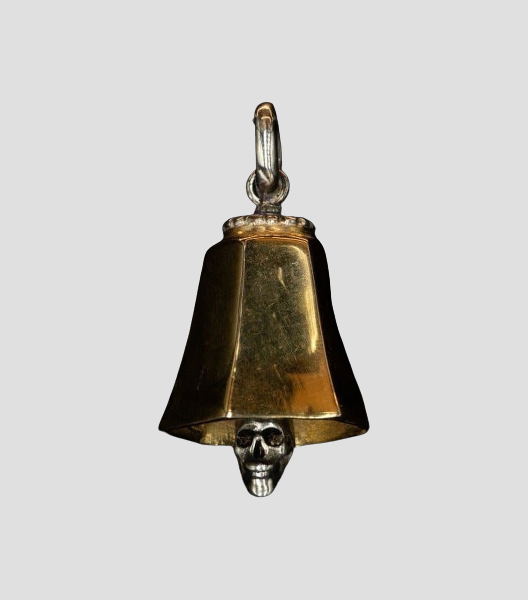 Campana en plata .925 con calavera Unisex