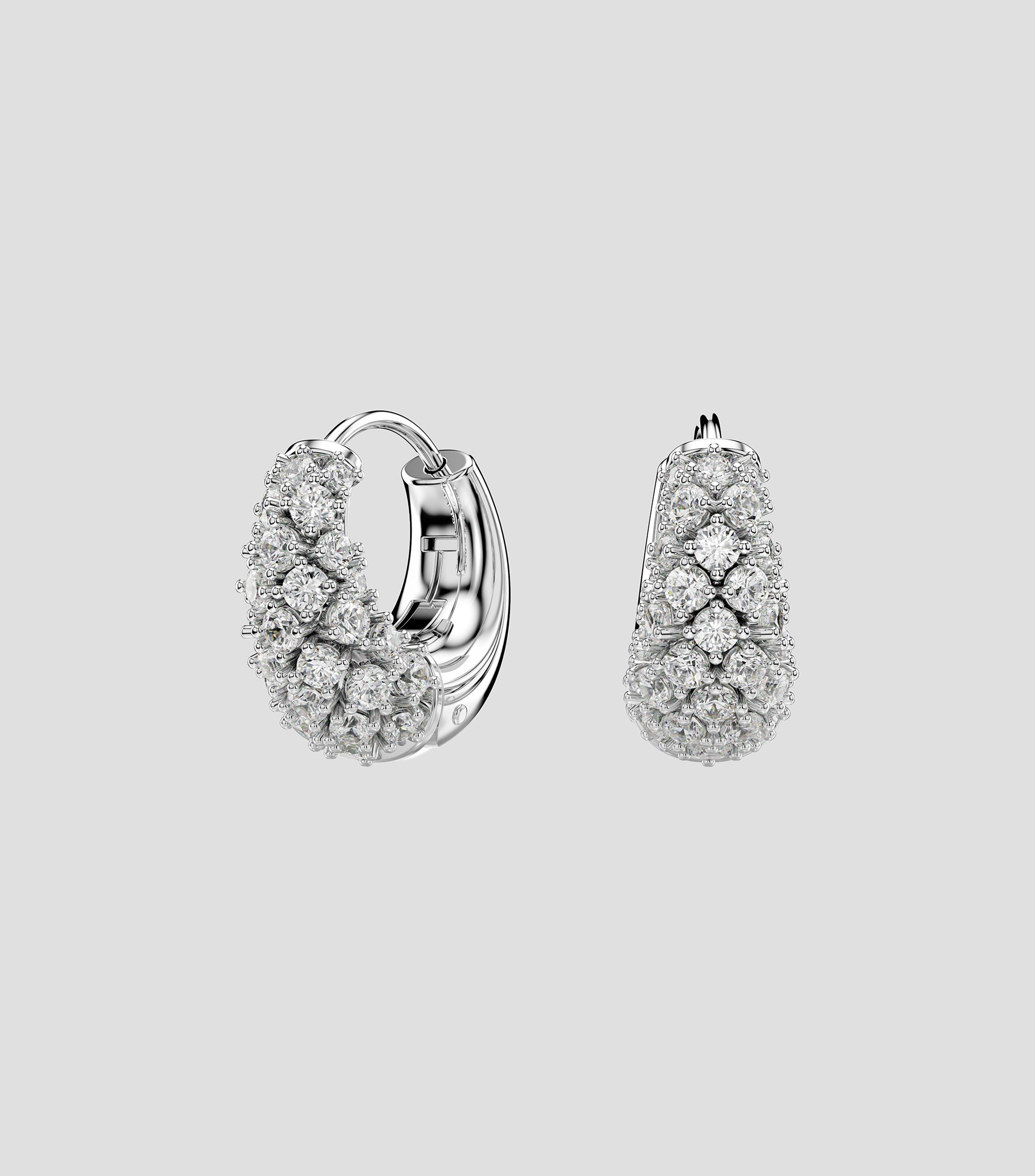 Pendientes redondos con cristales Swarovski Sublima Mujer