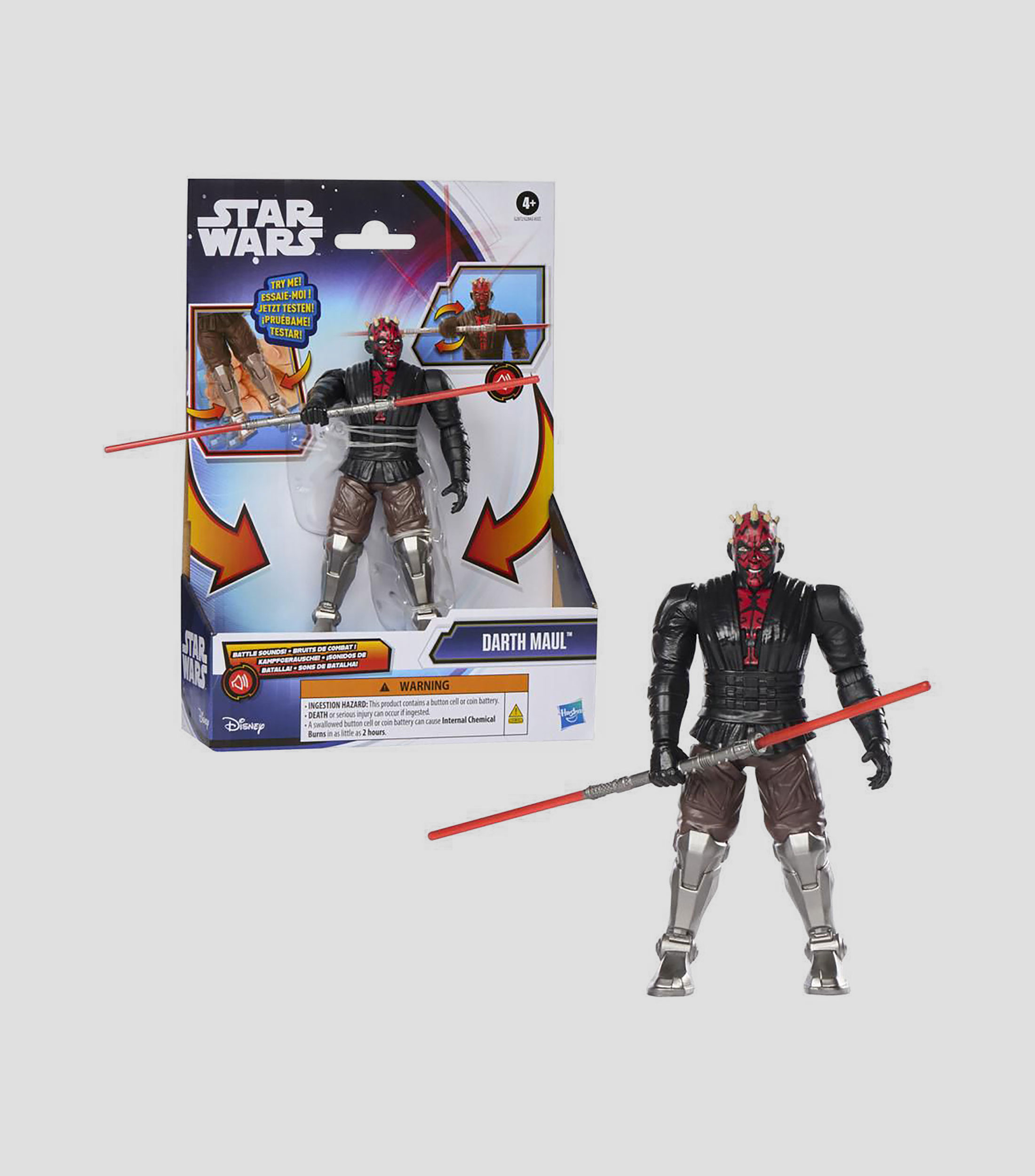 Figura de Acción Darth Maul, Star Wars Action FX