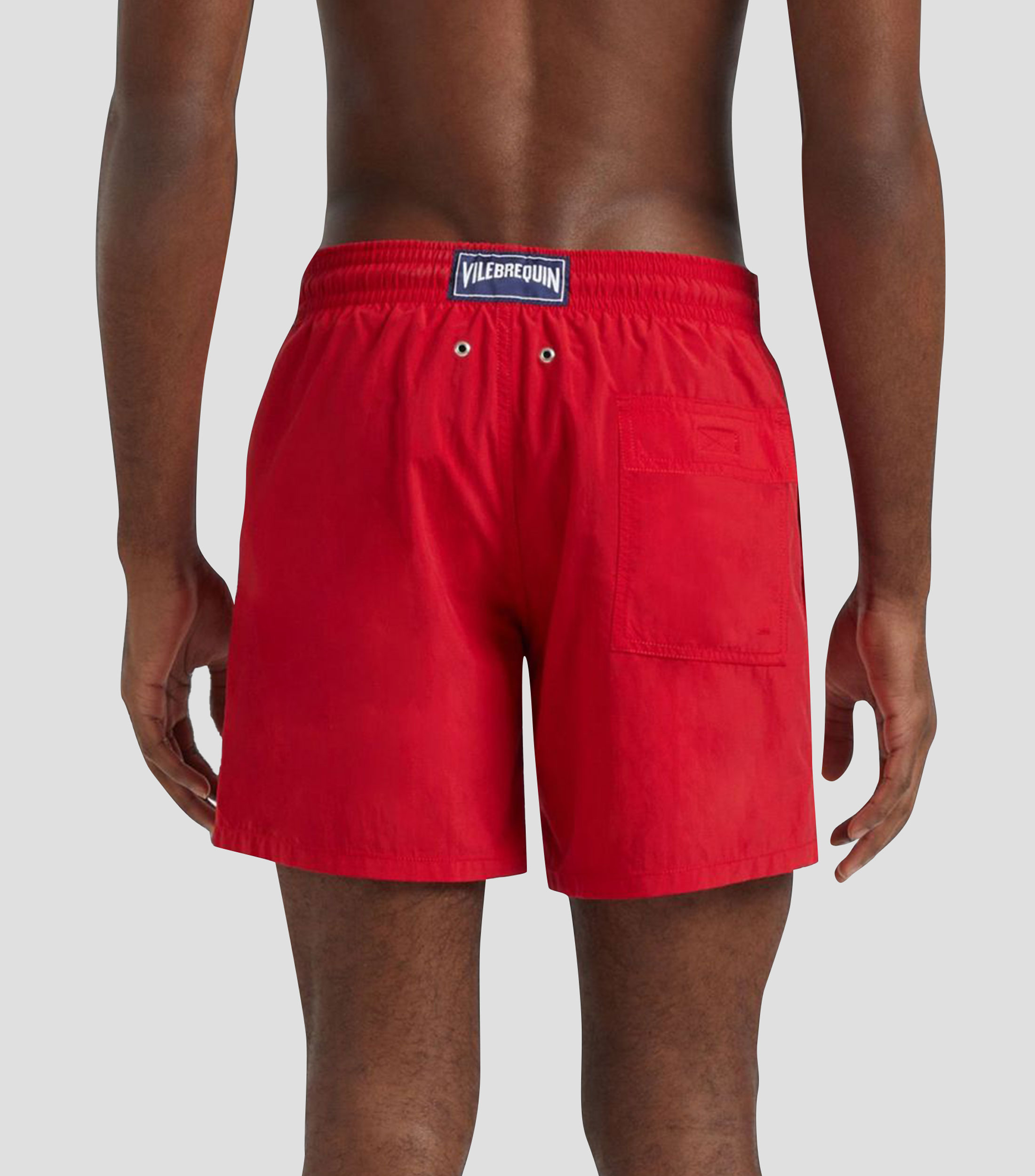 Traje de baño corto liso Hombre