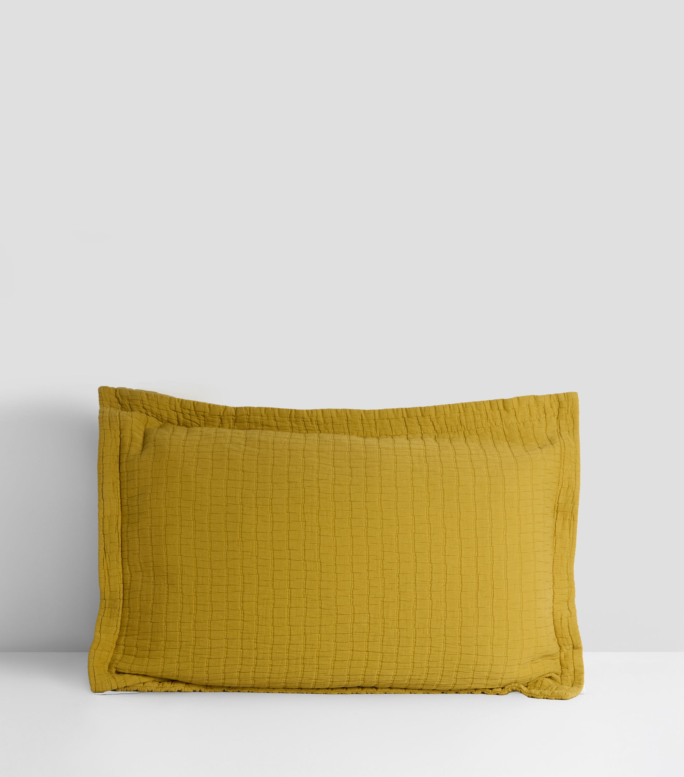 Funda para almohada Estándar en algodón Minimal verde citrus