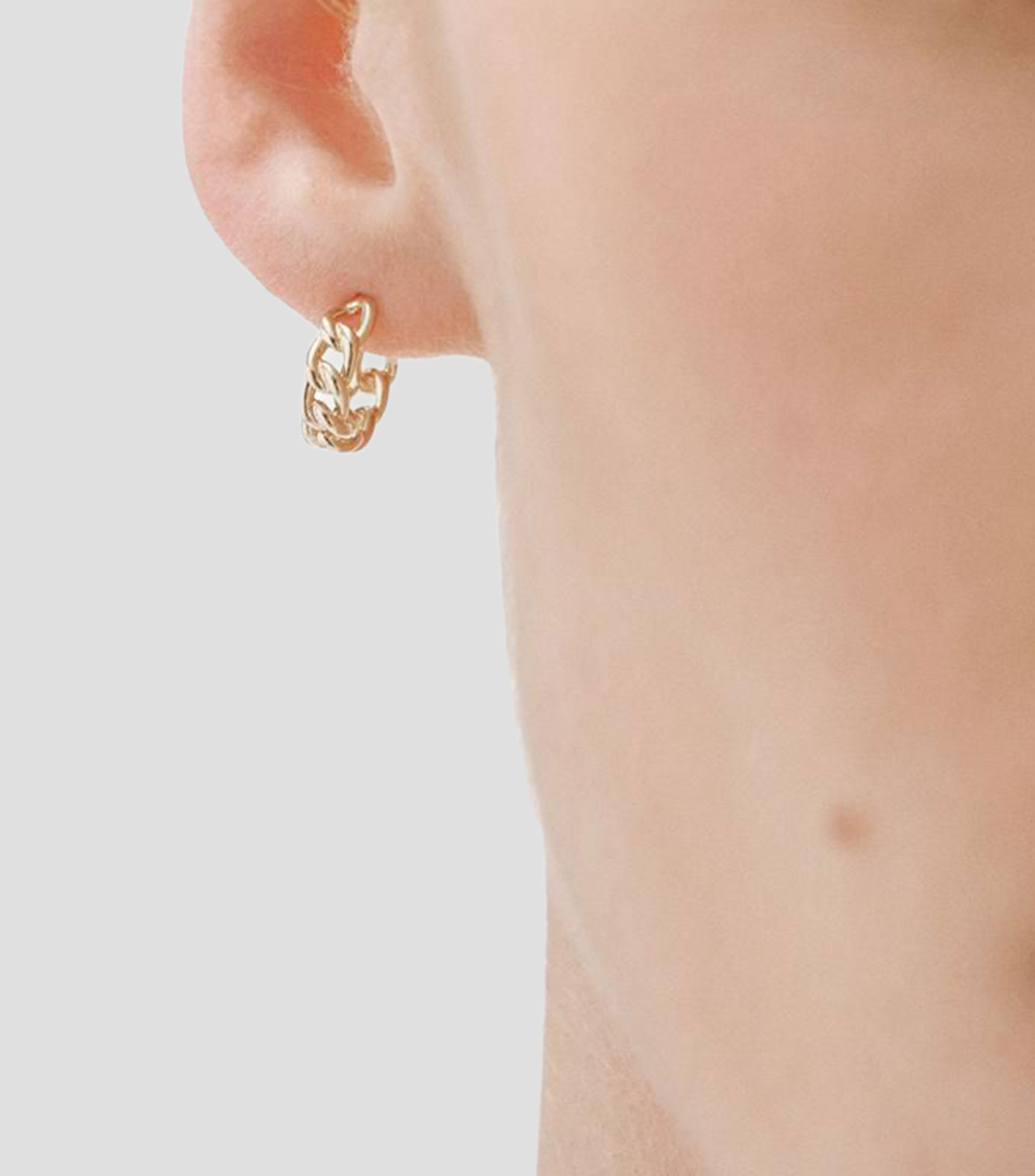 Arete de aro en oro amarillo de 9 kilates Nes Mujer