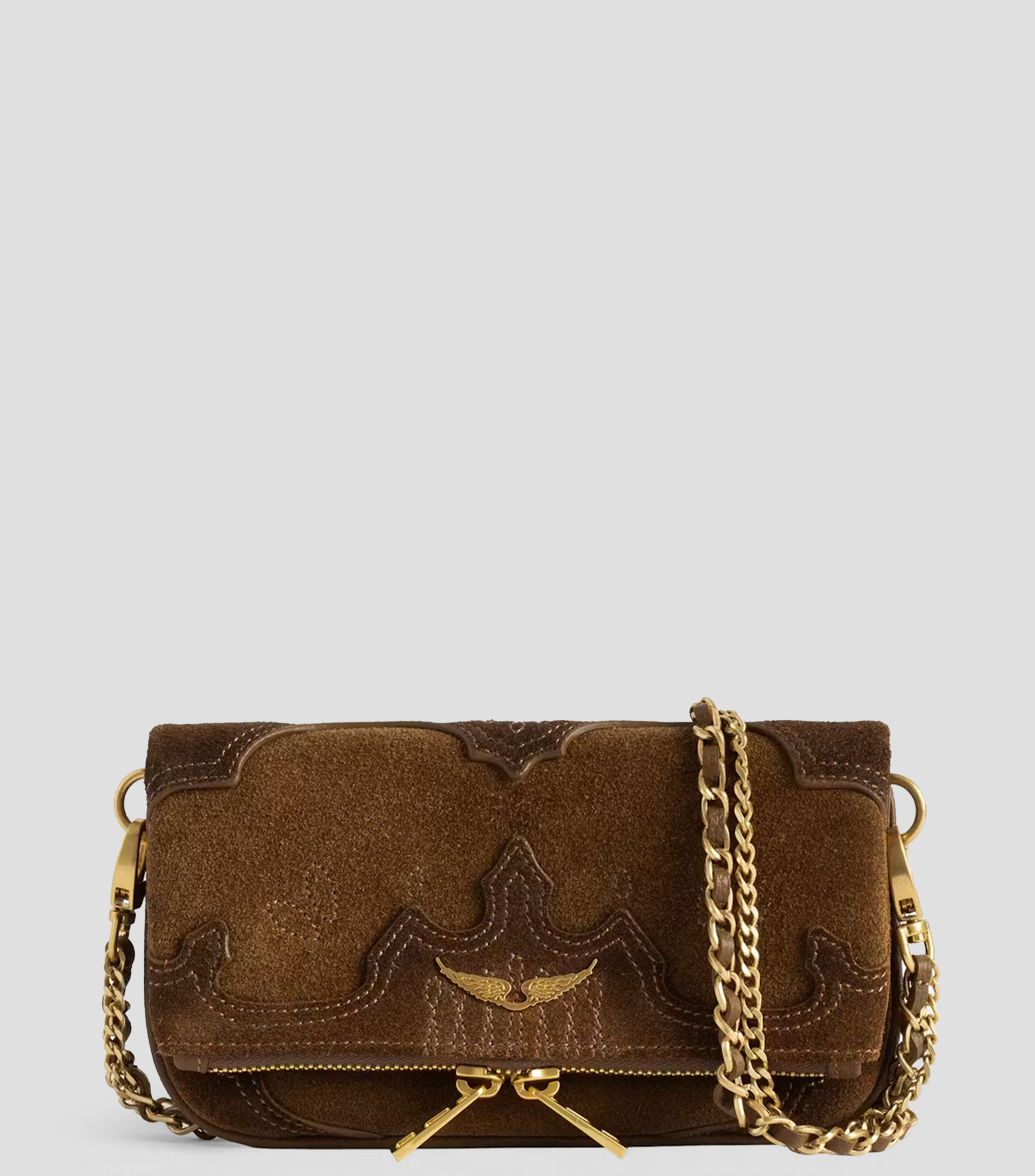Bolsa mini de mano en piel de vaquetilla Rock Nano fantasía Mujer