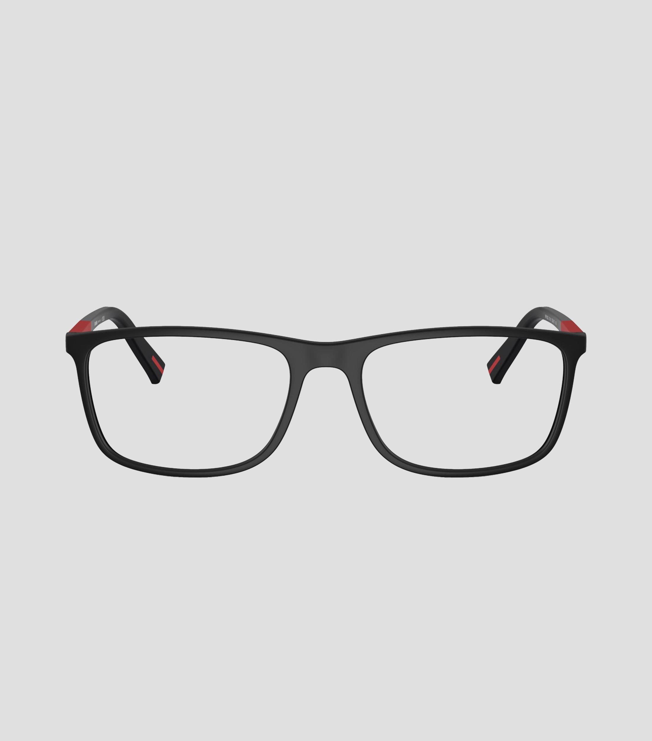 Lentes oftálmicos rectangulares negro Hombre