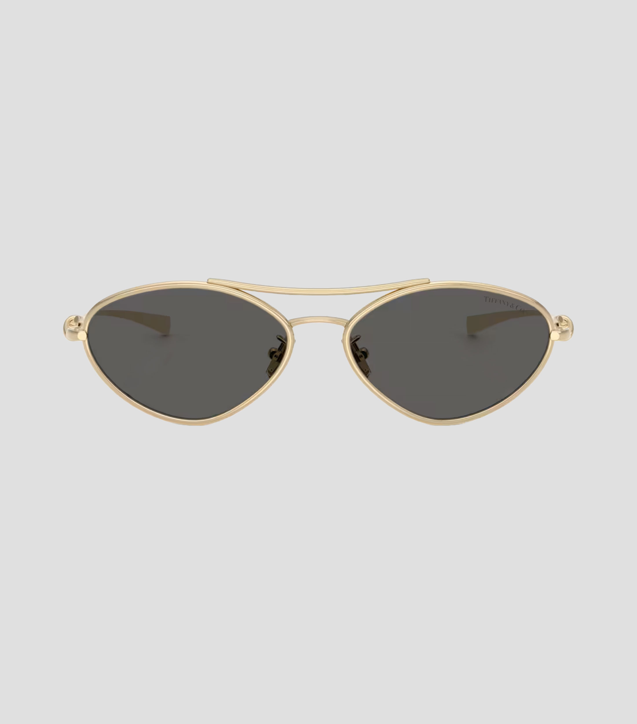 Lentes de sol irregulares dorado Mujer