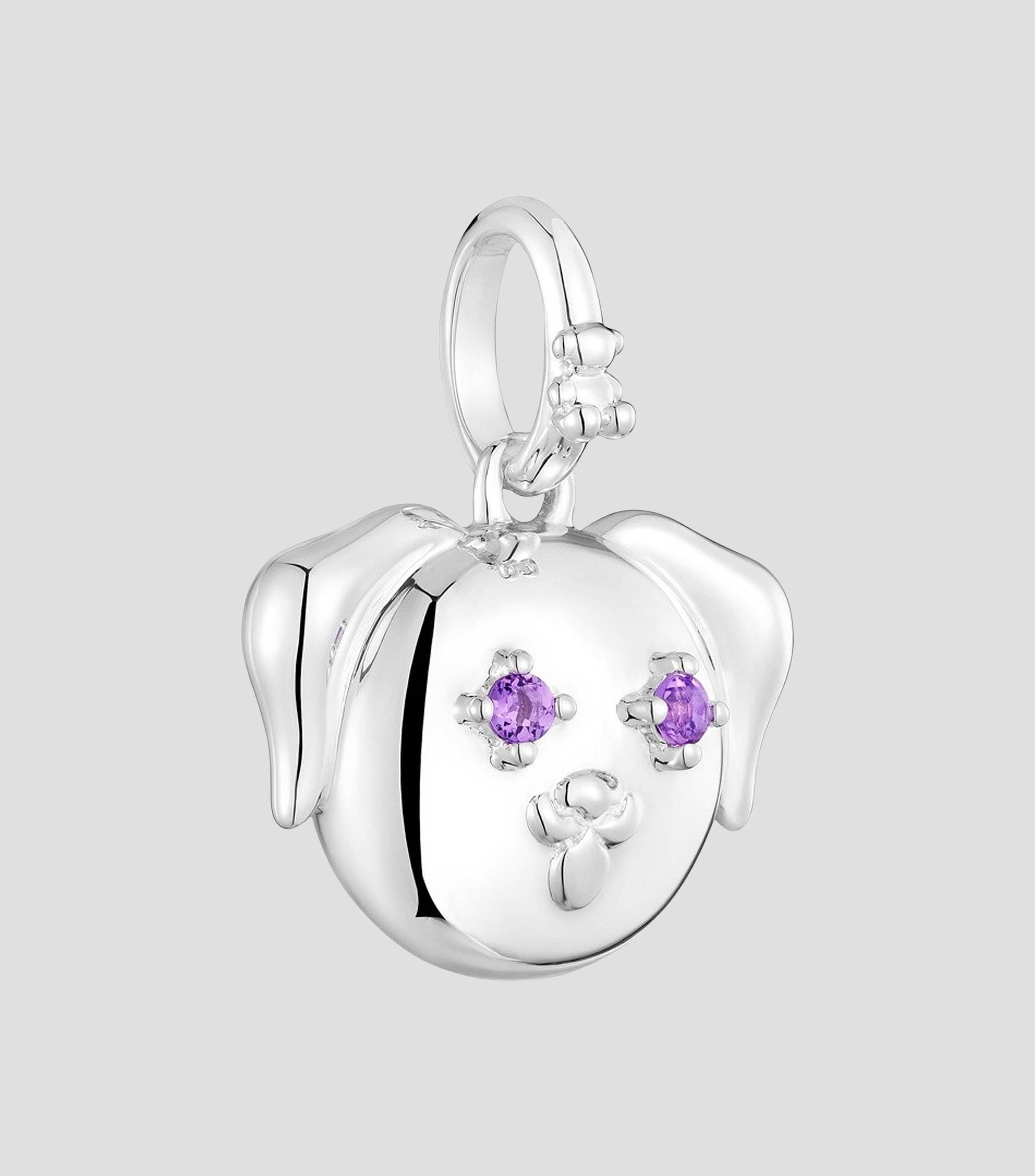Dije de plata .925 en forma de perro Medallions Mujer