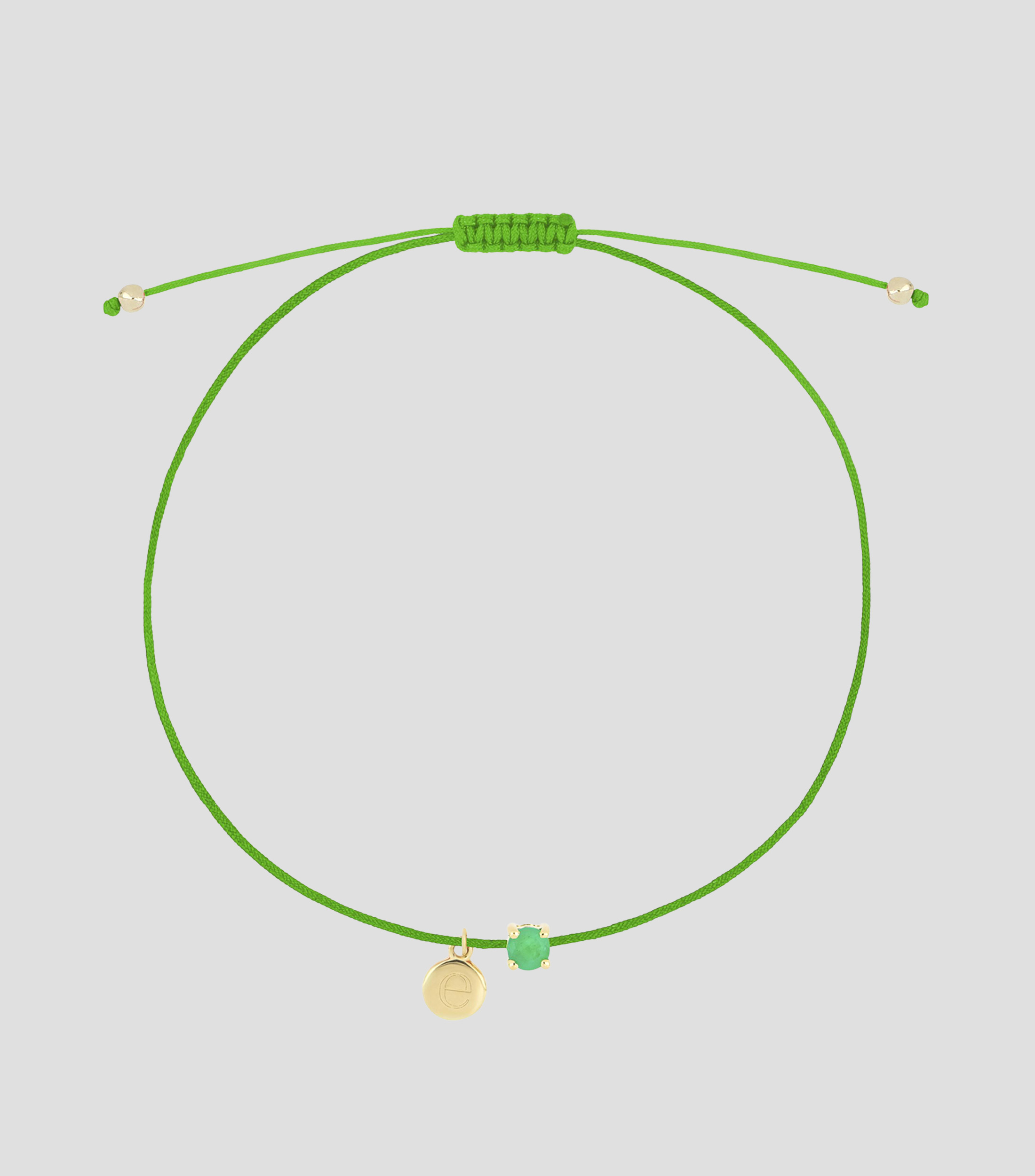 Pulsera con esmeralda Mujer