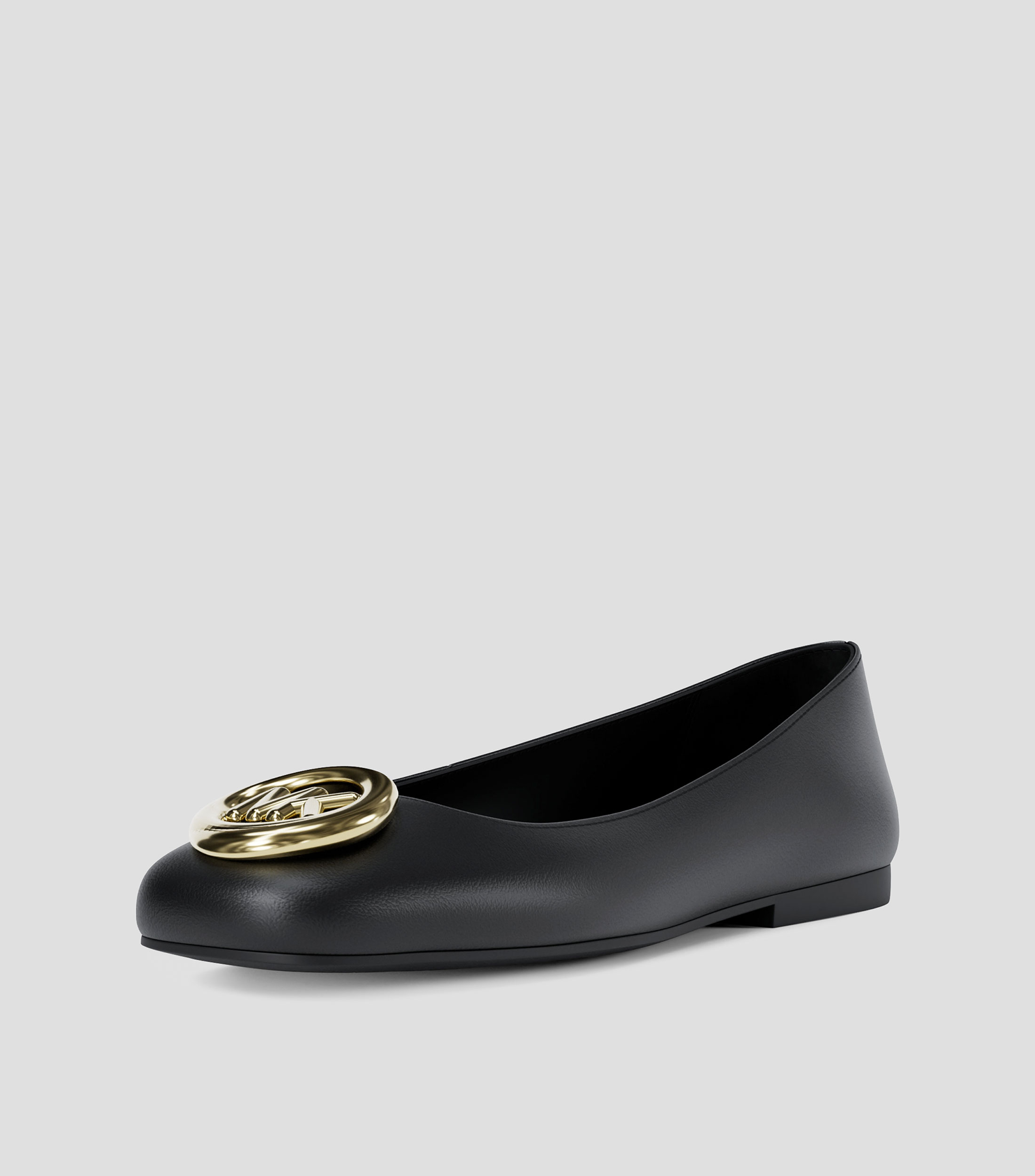 Flats Matilda de piel con monogram Mujer