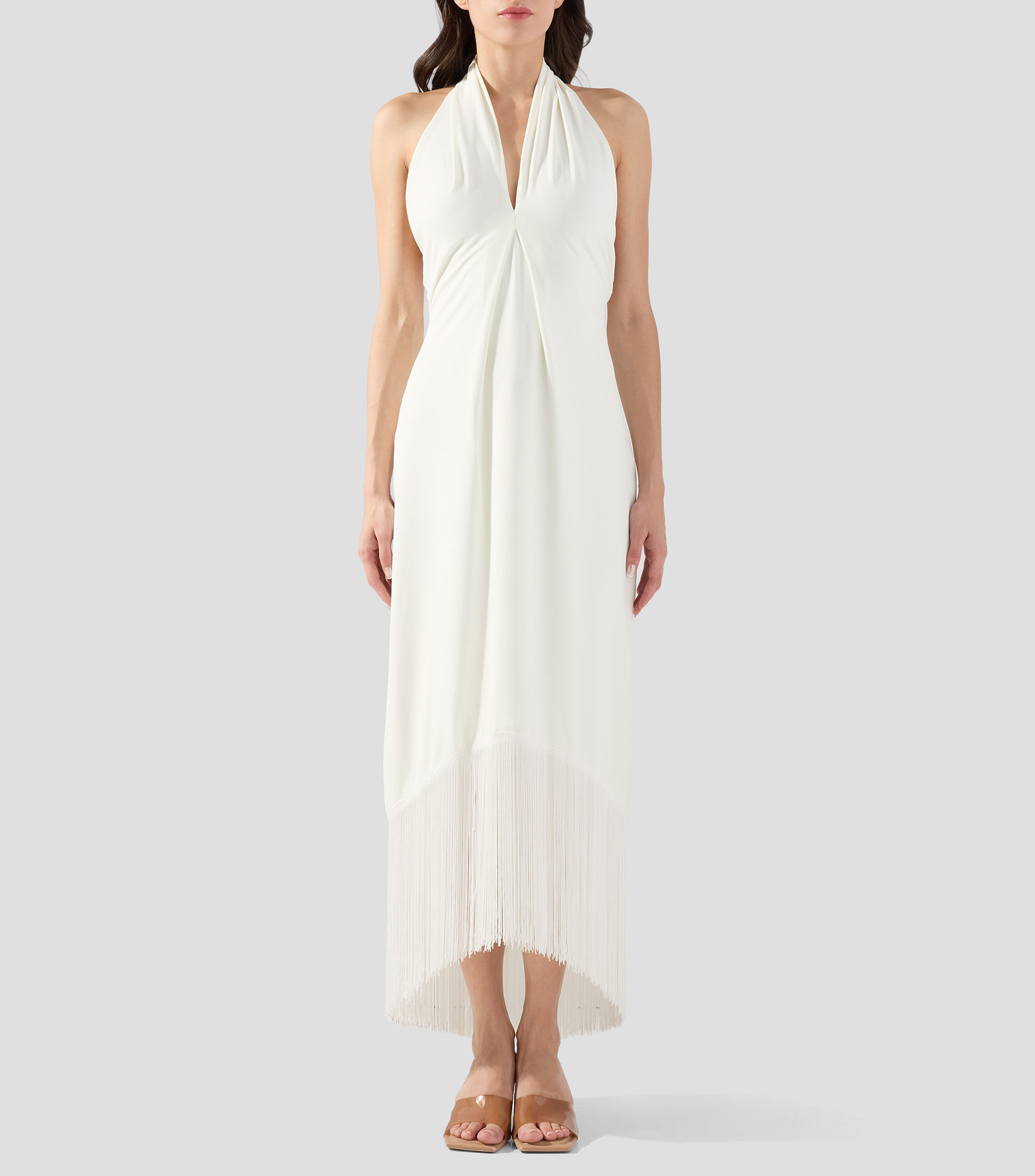 Vestido de fiesta midi liso Pepa Mujer