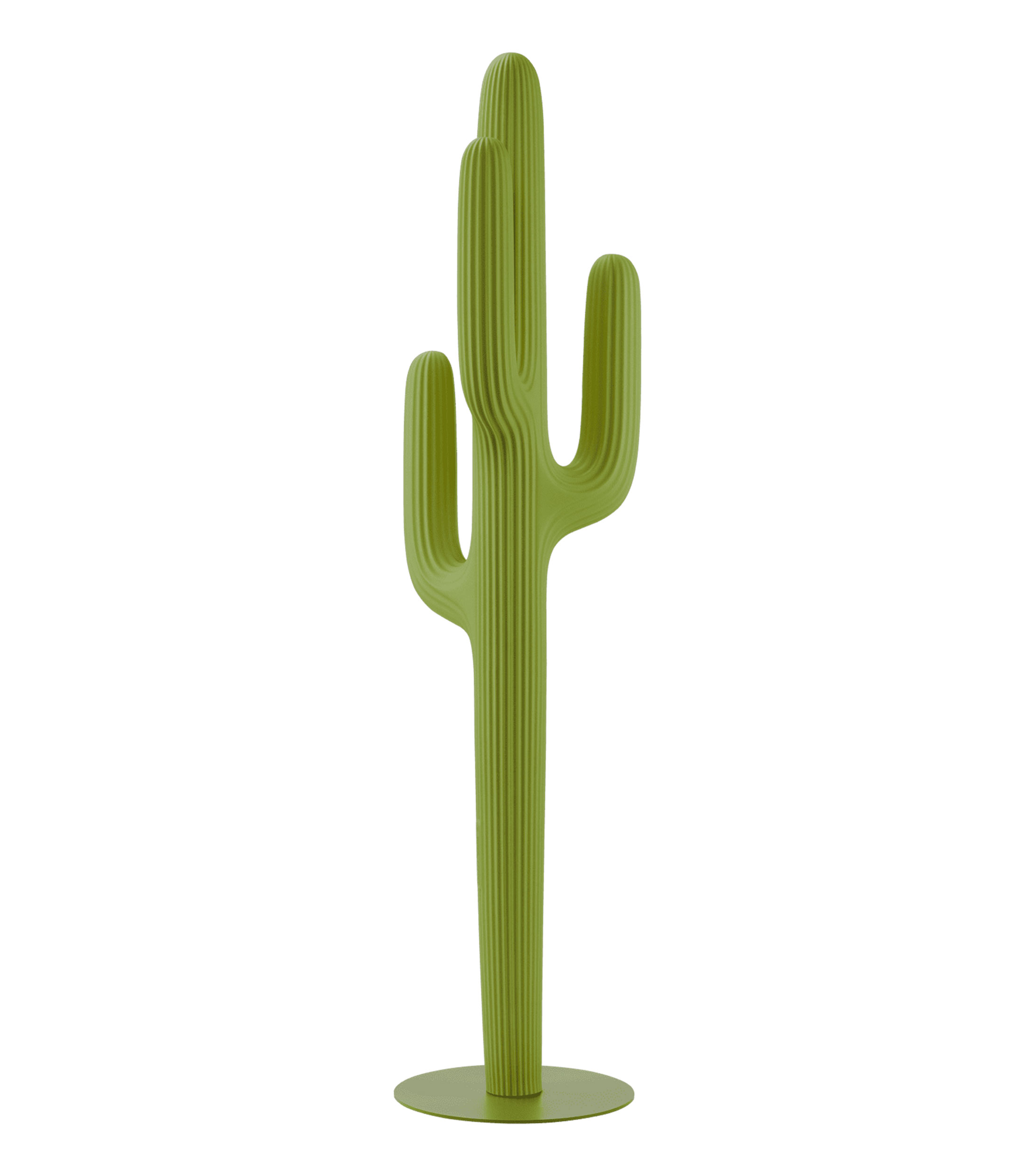Perchero Saguaro verde en metal