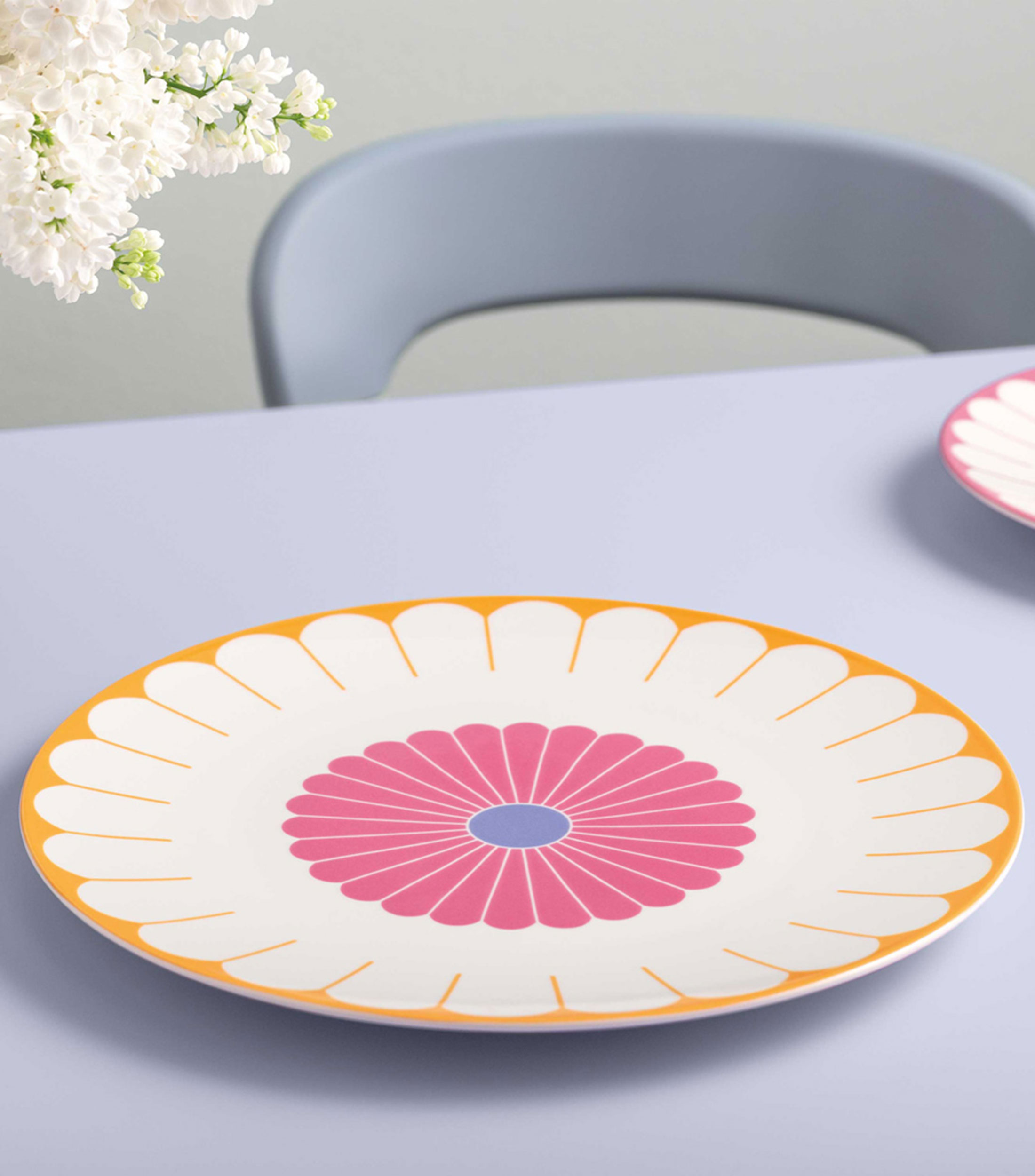 Plato para Servir Fleur Couleur