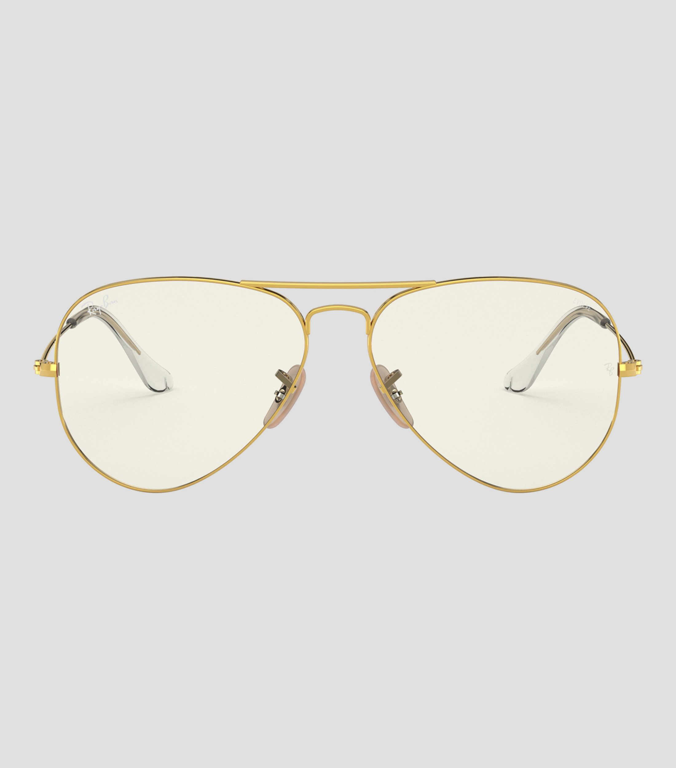 Lentes de sol Aviador Clear Evolve dorados Unisex